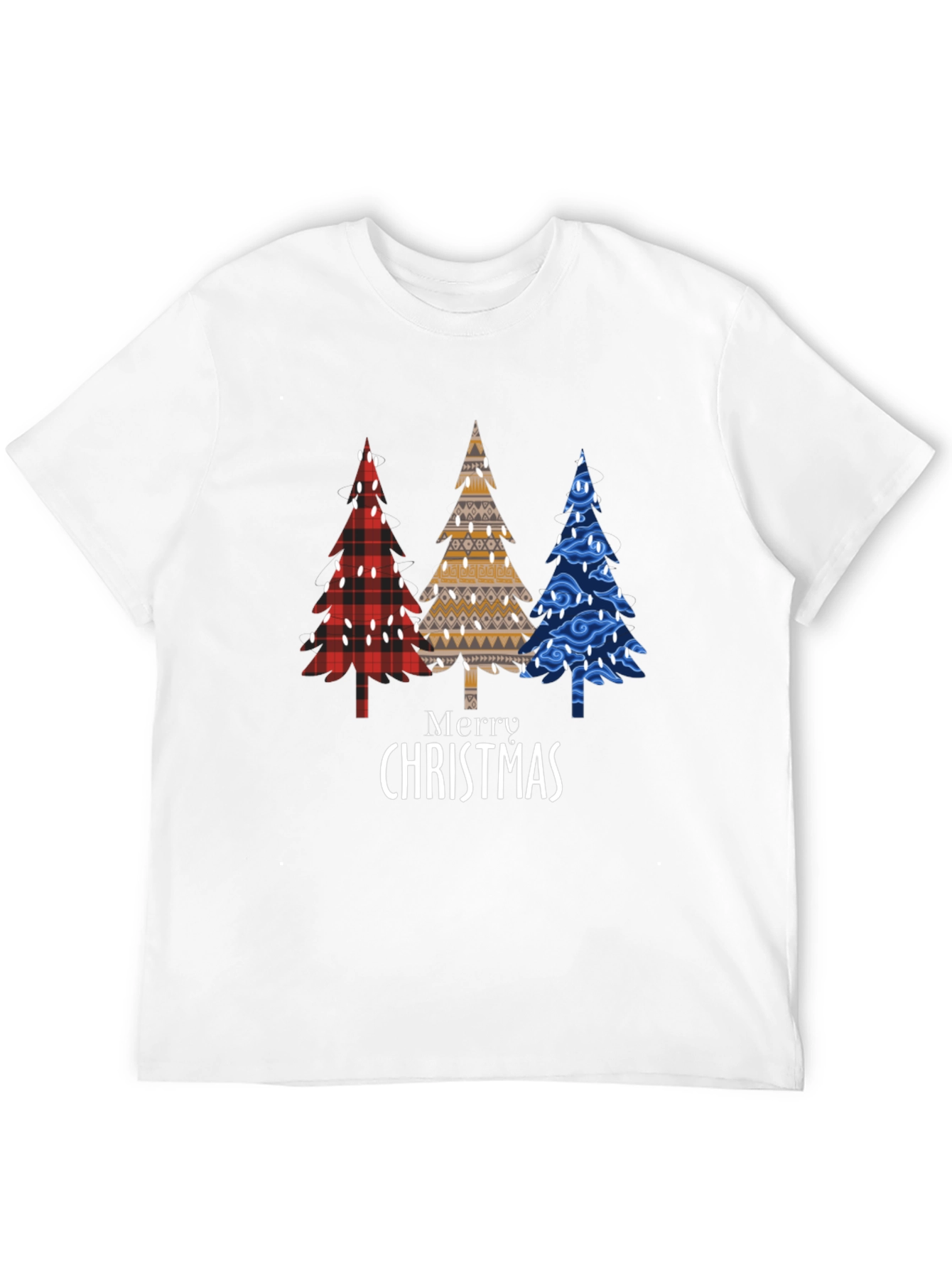 Merry Christmas Trees Graphic T-Shirt
