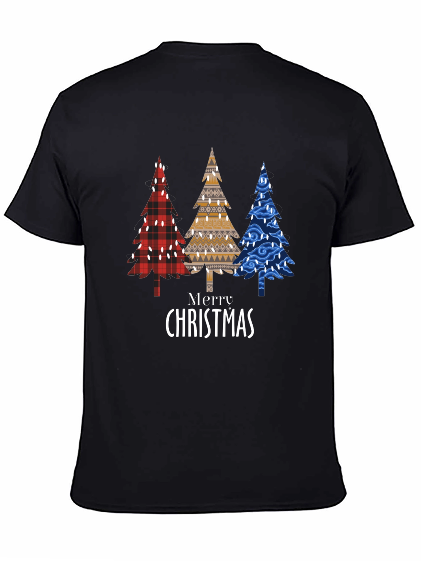 Merry Christmas Trees Graphic T-Shirt