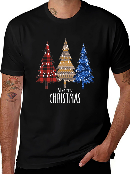 Merry Christmas Trees Graphic T-Shirt