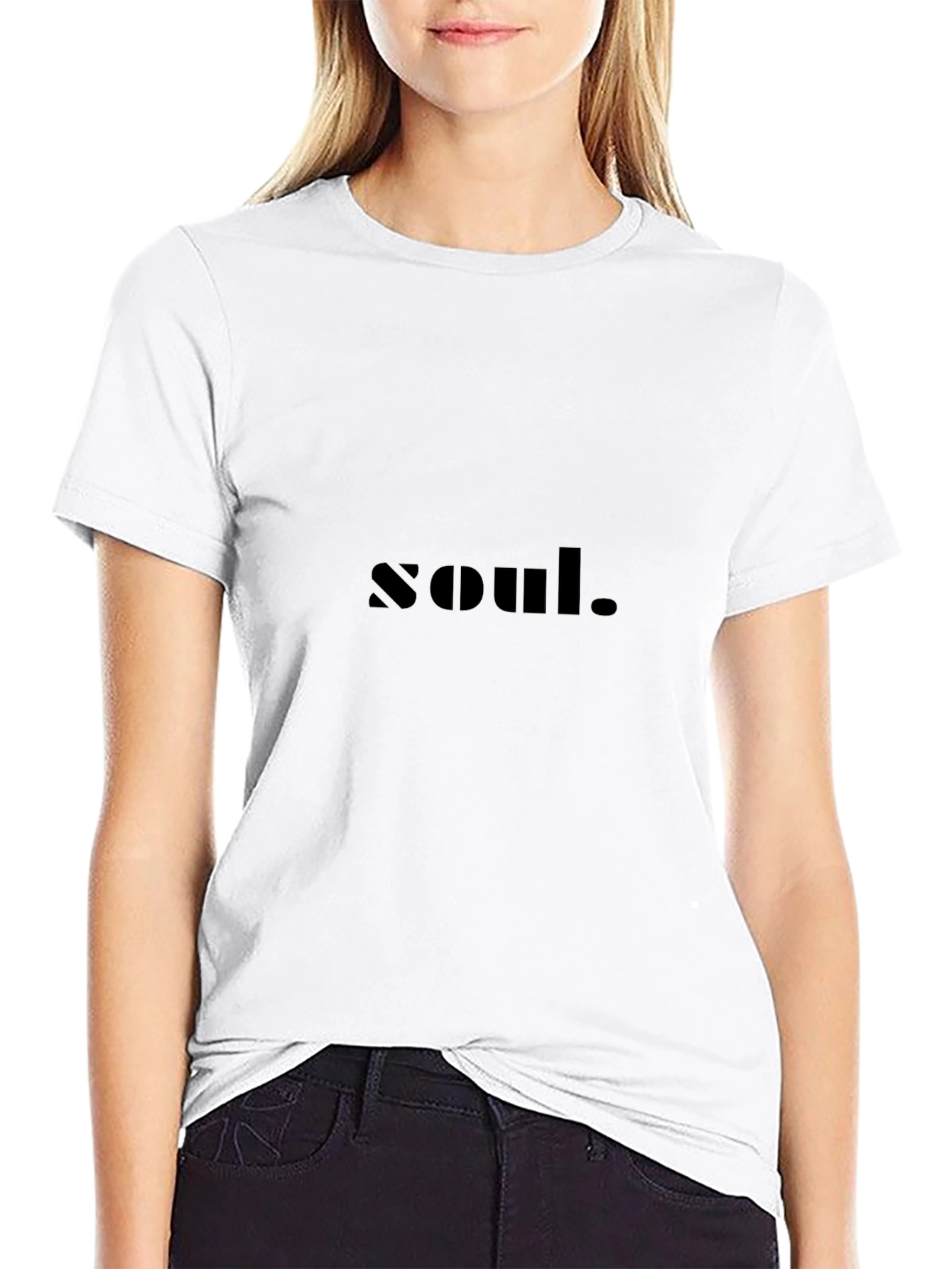 Soul Graphic Print Black T-Shirt