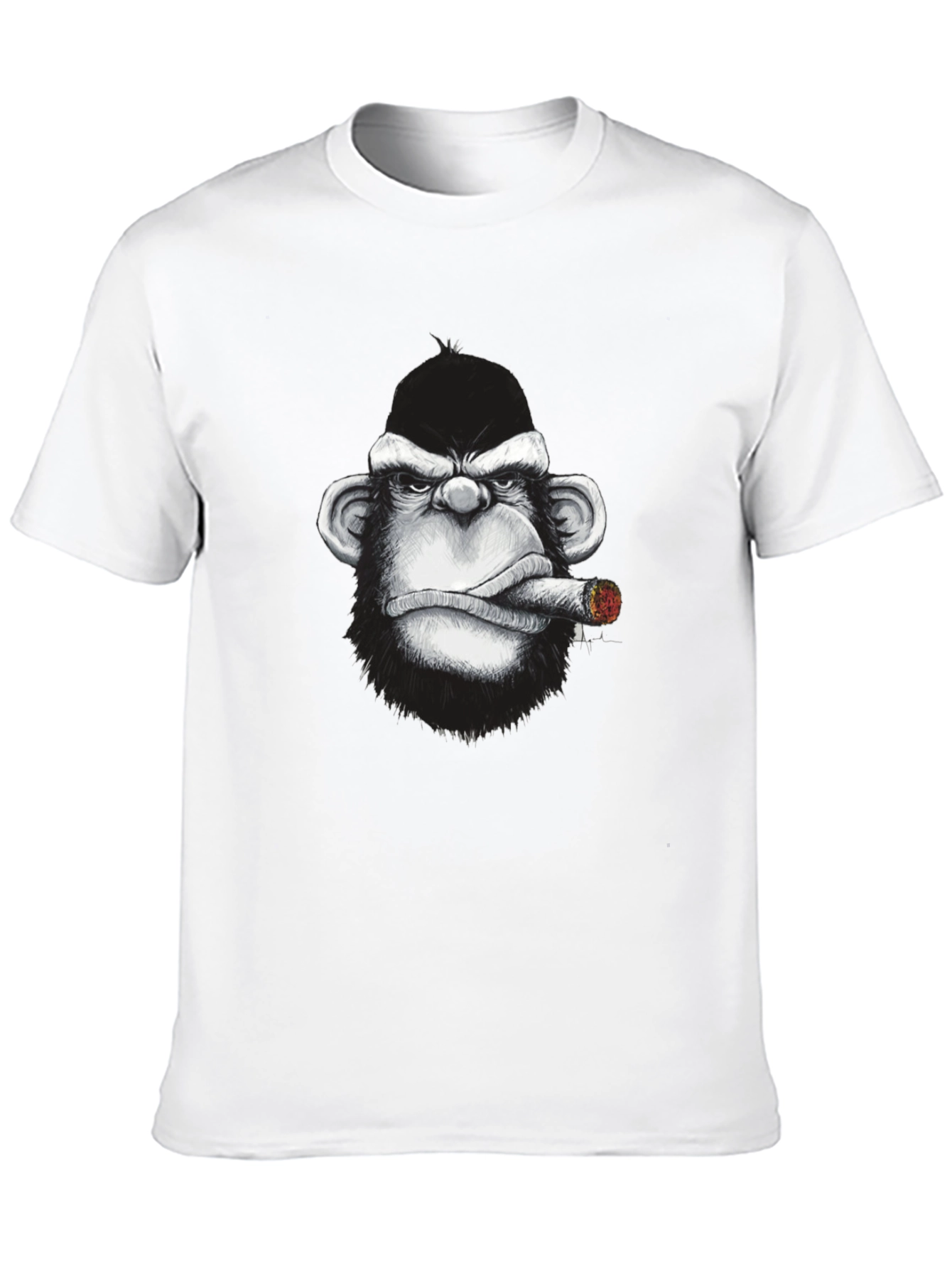 Smoking Monkey Graphic Tee - Cool Streetwear T-Shirt