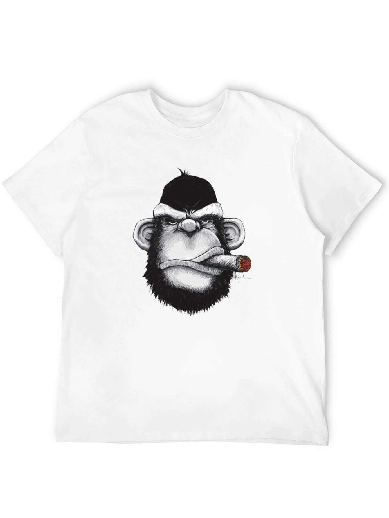Smoking Monkey Graphic Tee - Cool Streetwear T-Shirt