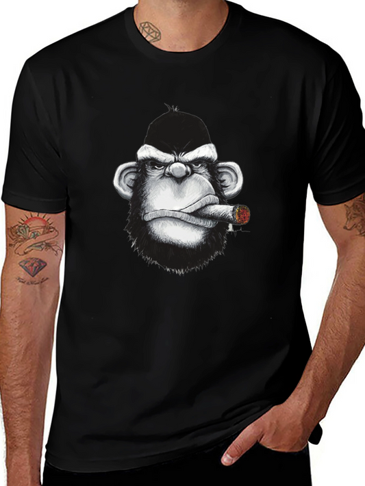 Smoking Monkey Graphic Tee - Cool Streetwear T-Shirt
