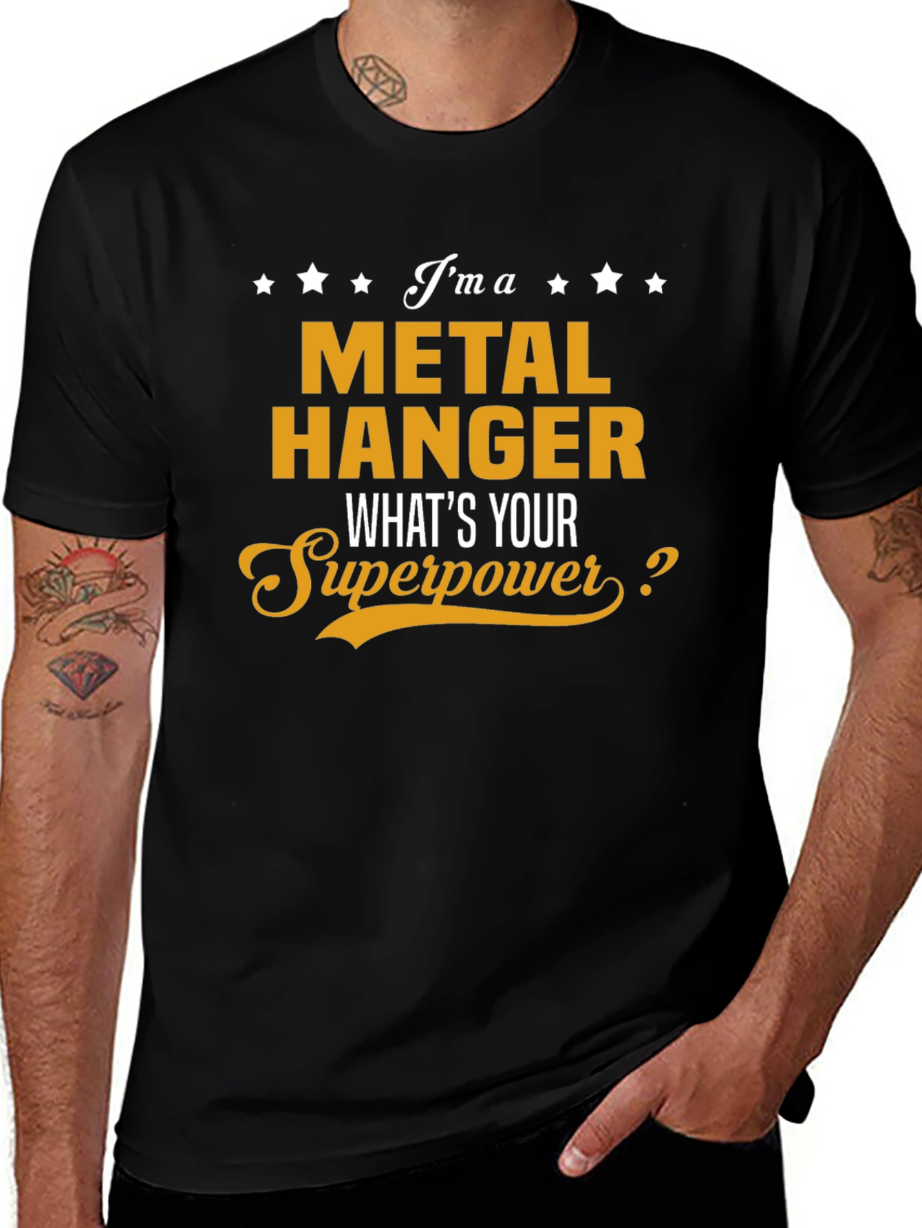 Metal Hanger Superpower Graphic Tee