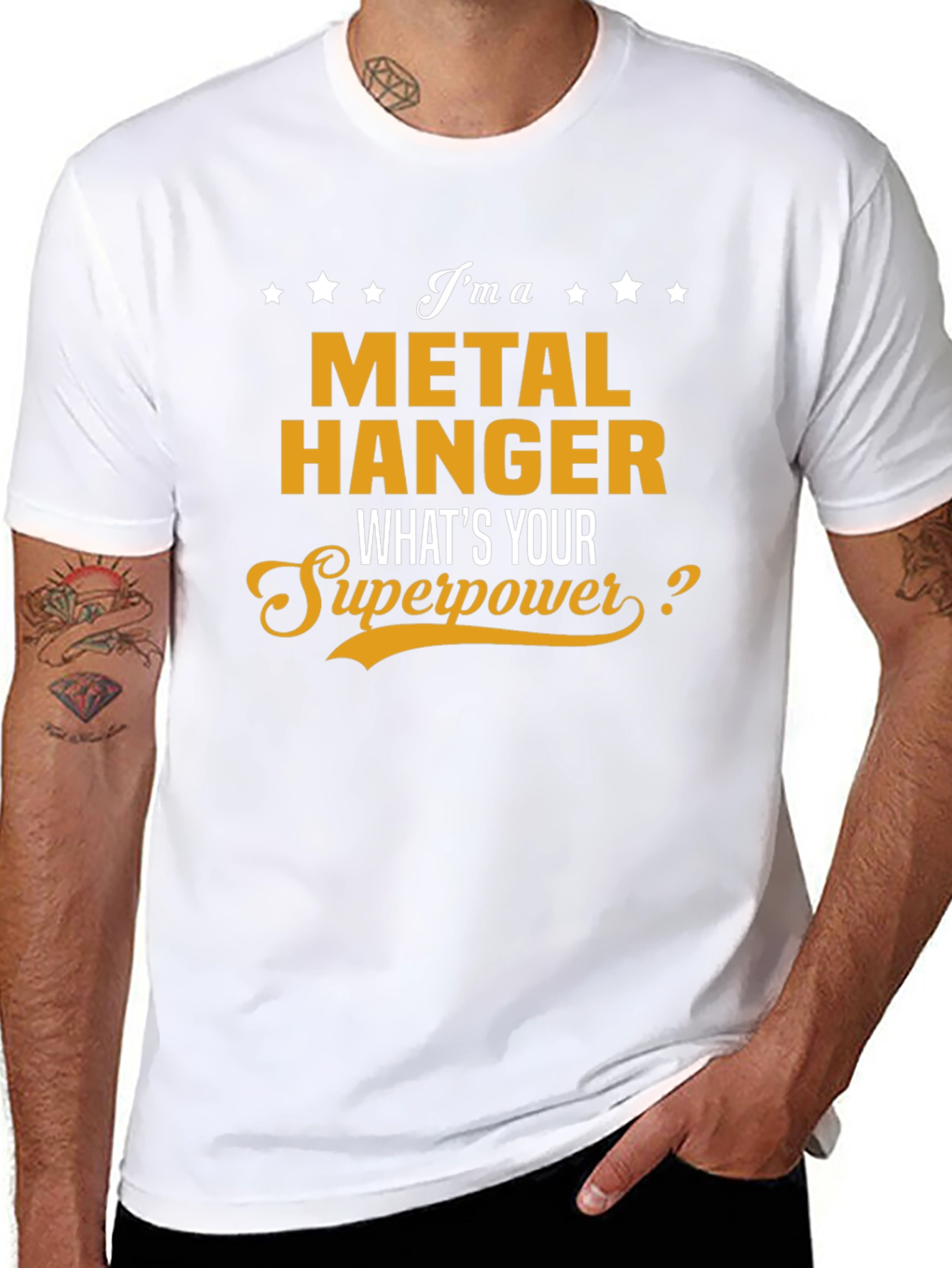 Metal Hanger Superpower Graphic Tee