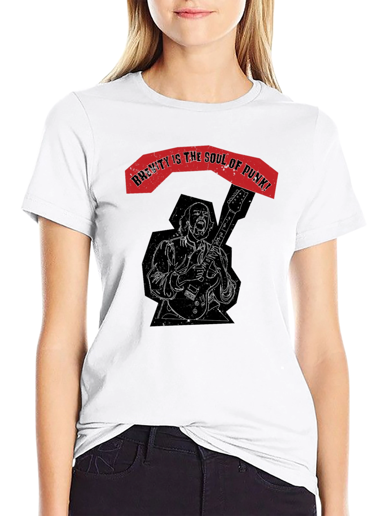 Brevity is the Soul of Punk Graphic Tee