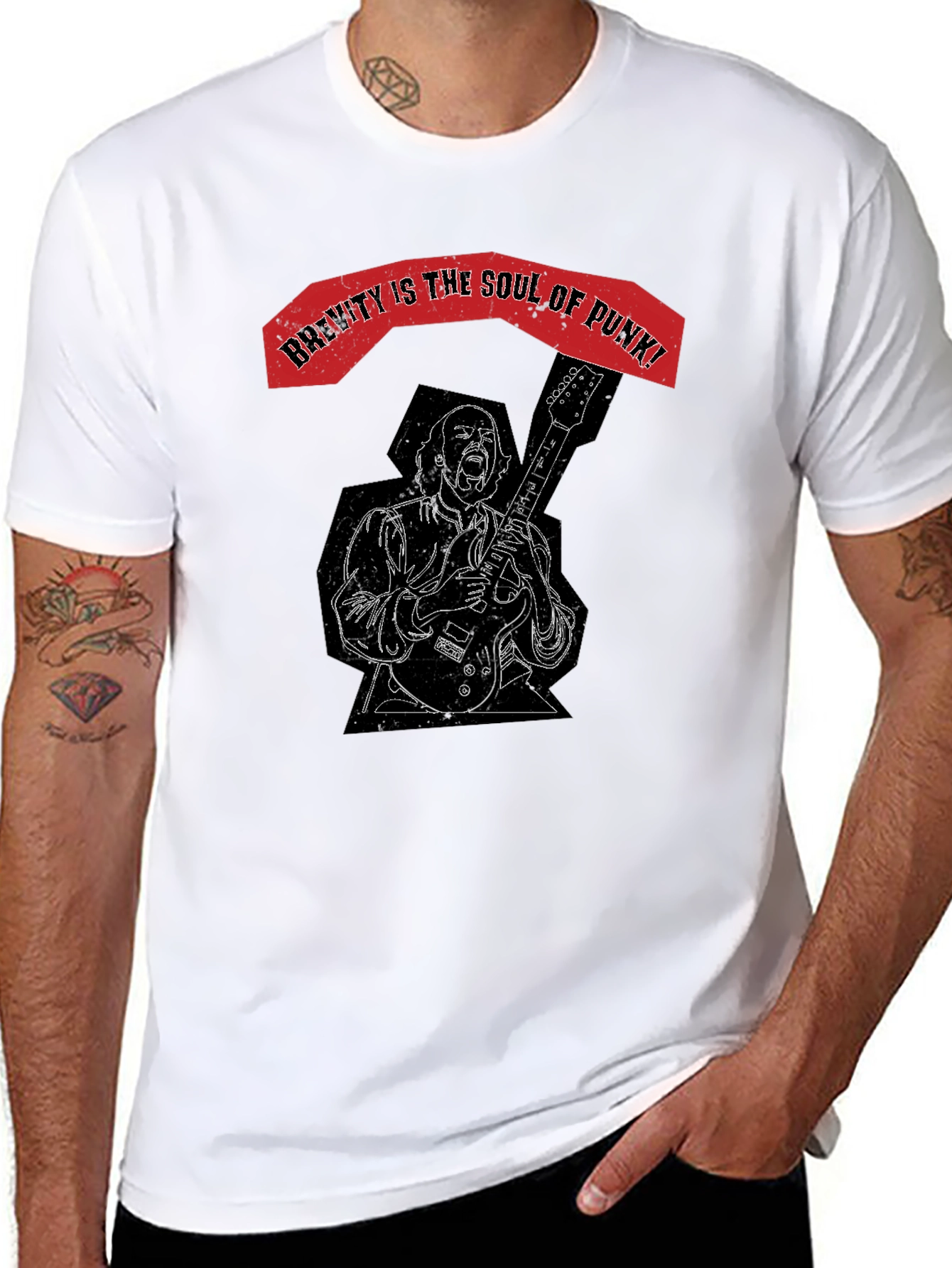 Brevity is the Soul of Punk Graphic Tee