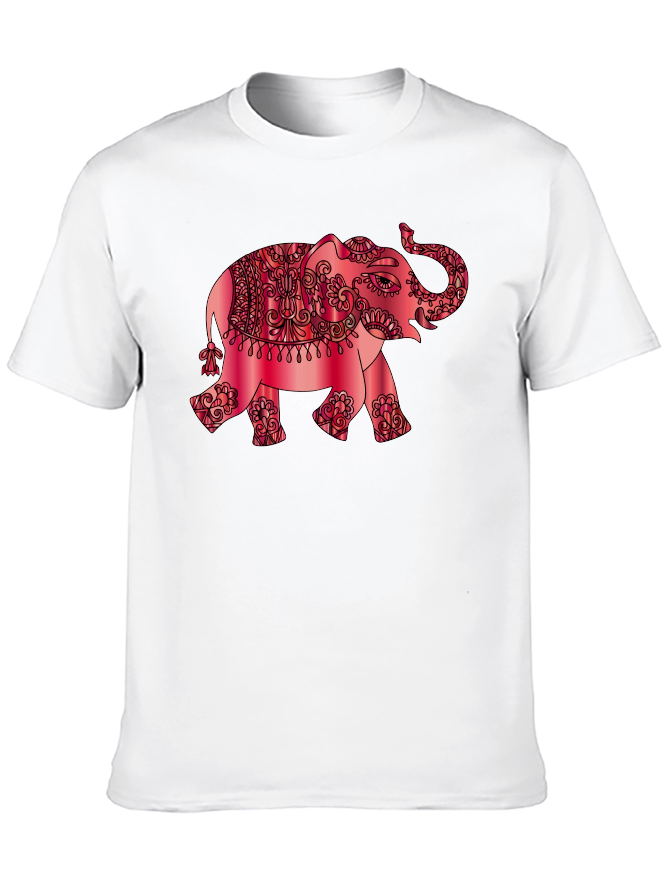 Elephant Graphic Tee - Stylish Mens Black T-Shirt