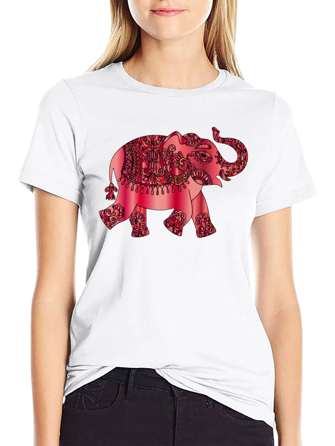 Elephant Graphic Tee - Stylish Mens Black T-Shirt