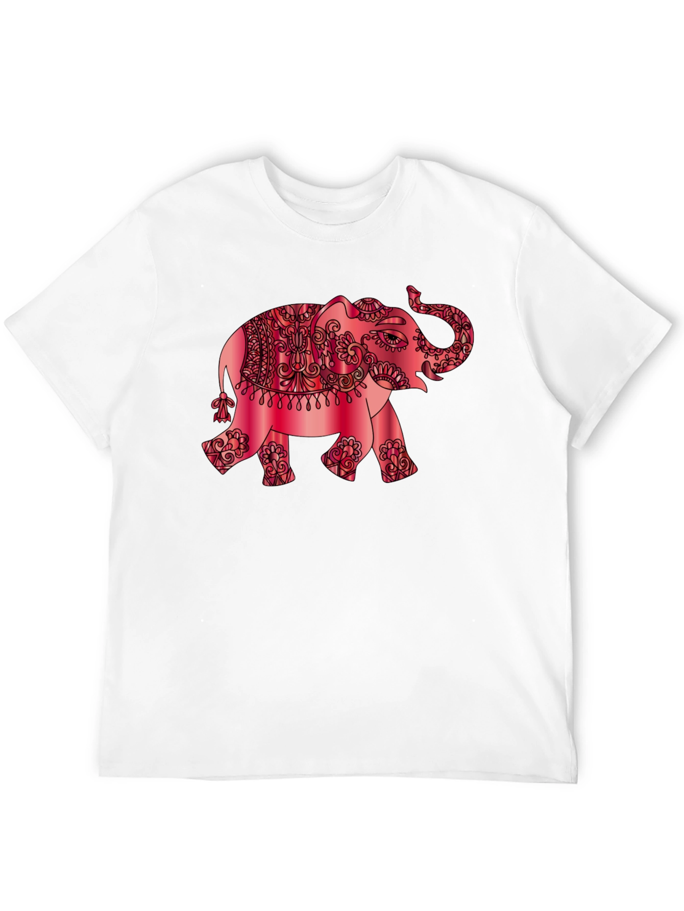 Elephant Graphic Tee - Stylish Mens Black T-Shirt