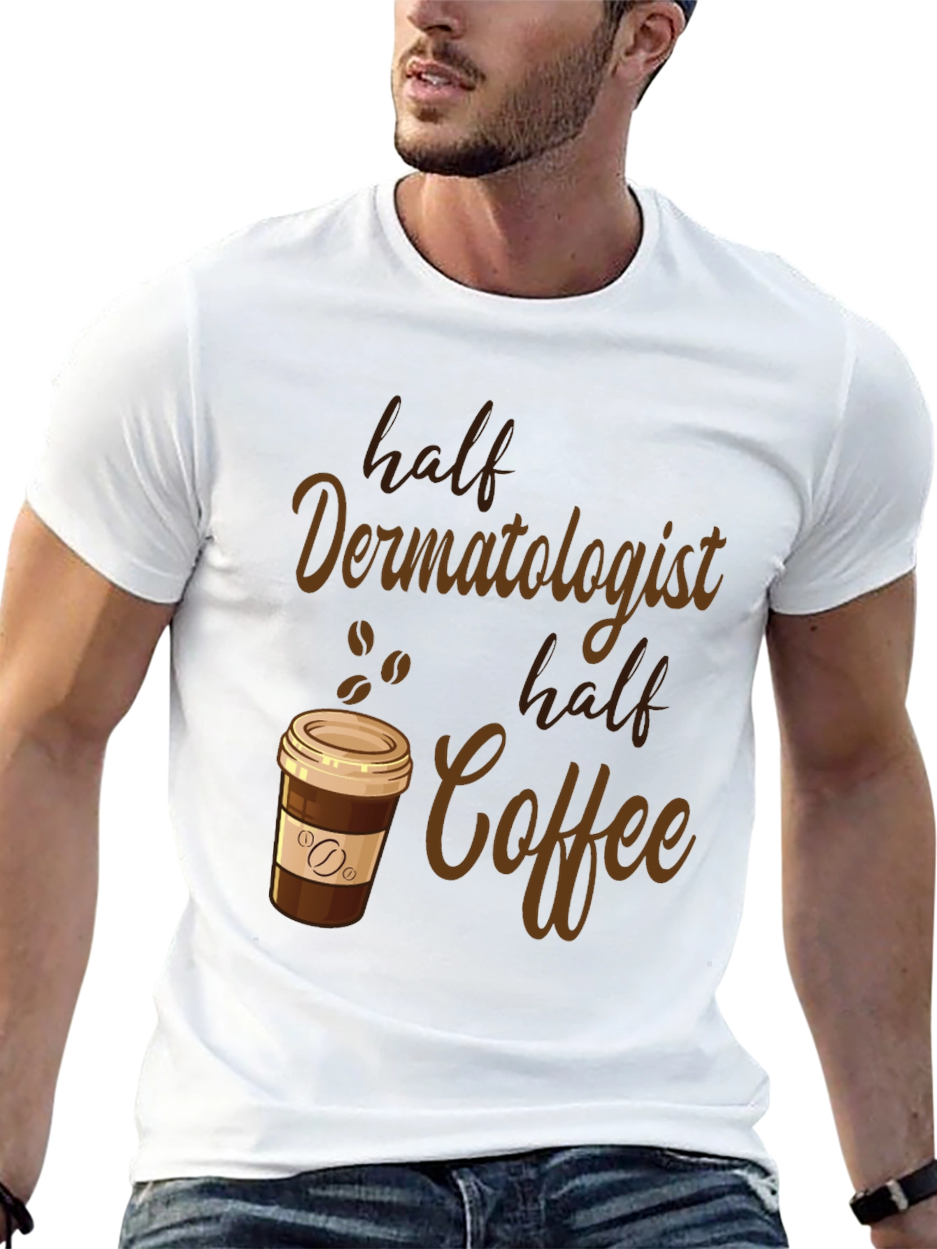 Funny Dermatologist Coffee Lover Graphic Tee