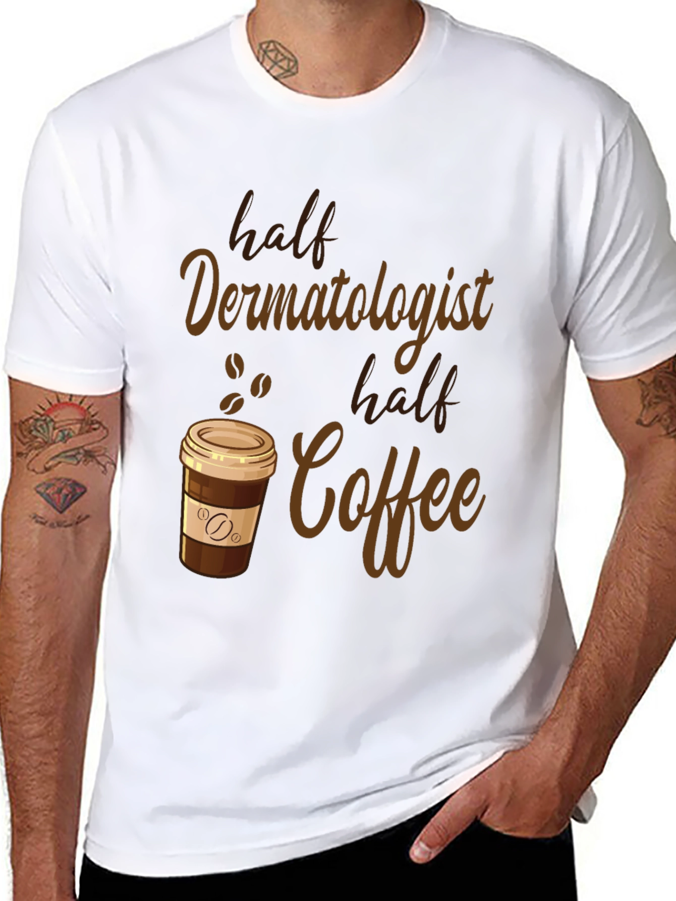 Funny Dermatologist Coffee Lover Graphic Tee