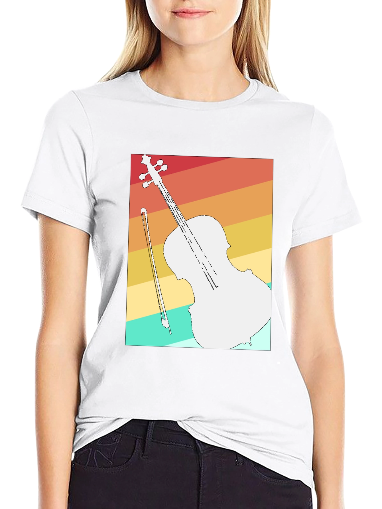 Retro Cello T-Shirt - Musicians Fashion