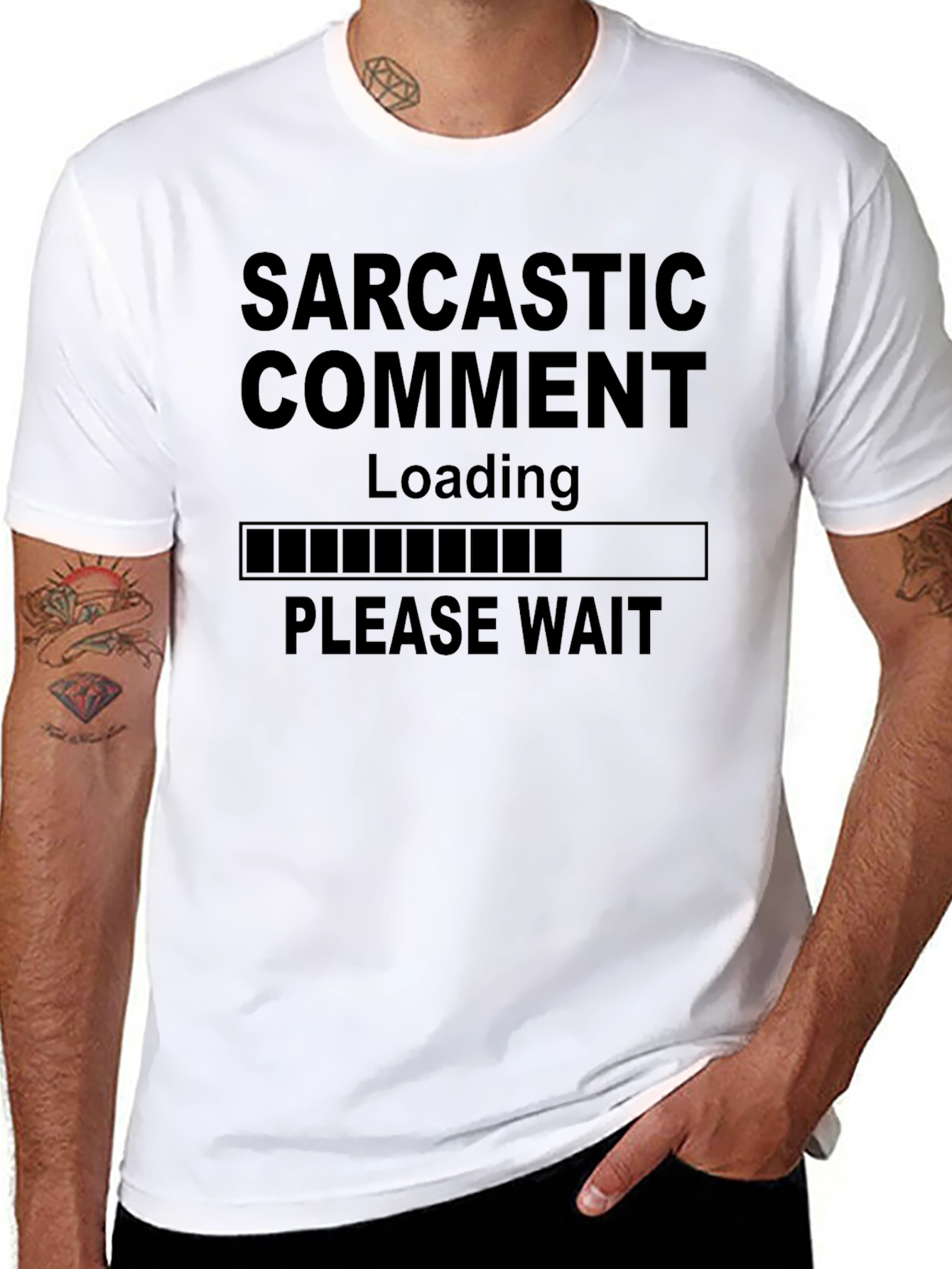 Sarcastic Comment Loading Funny Graphic Tee
