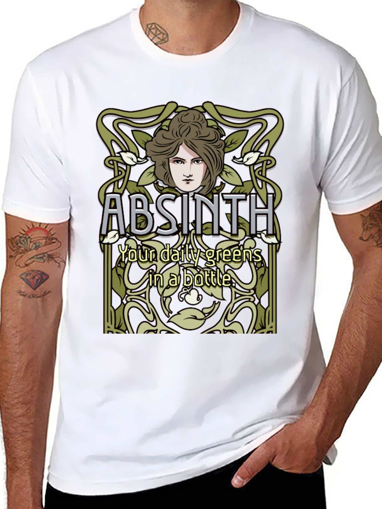 Absinth Art Nouveau T-Shirt