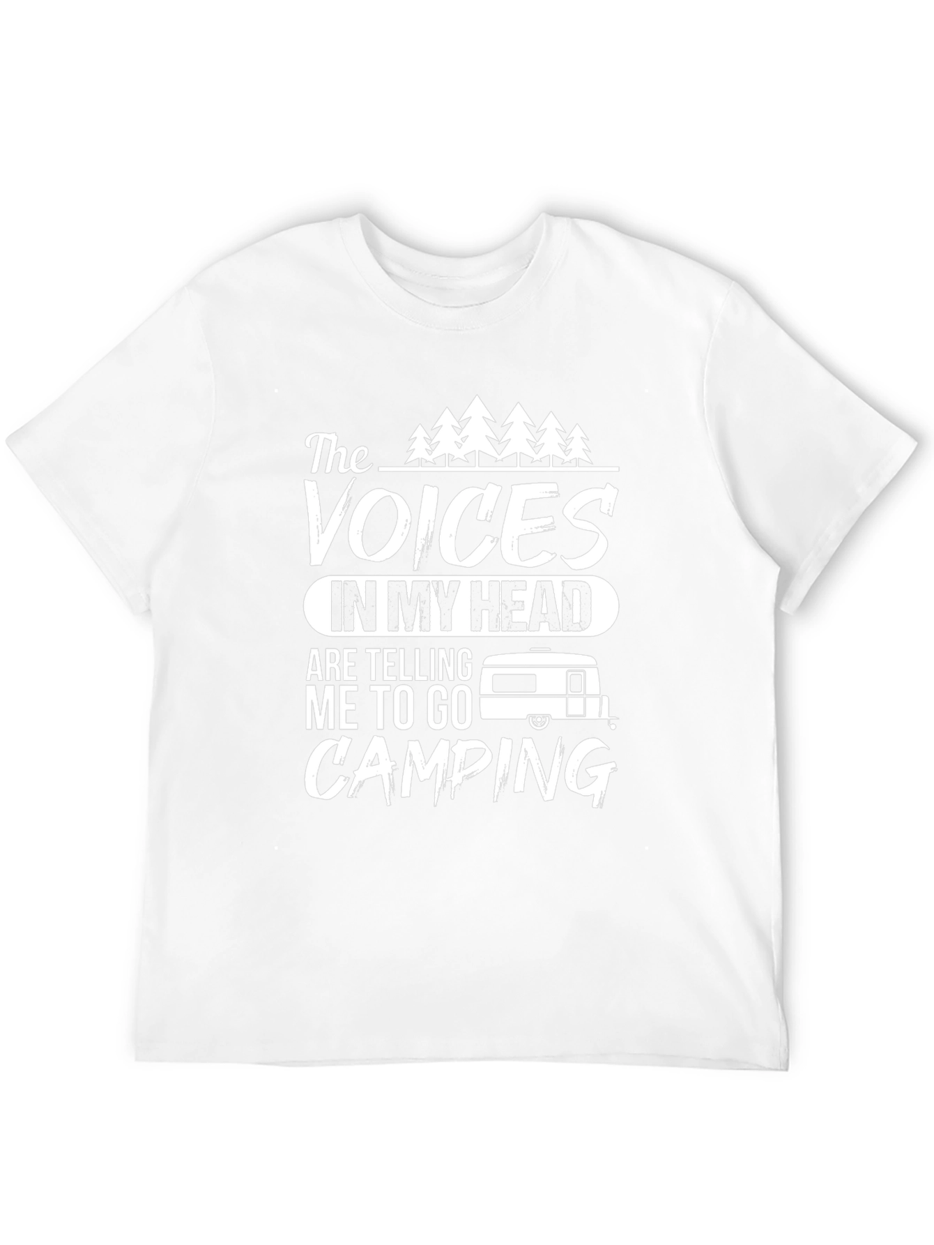 Camping Voices T-Shirt - Black