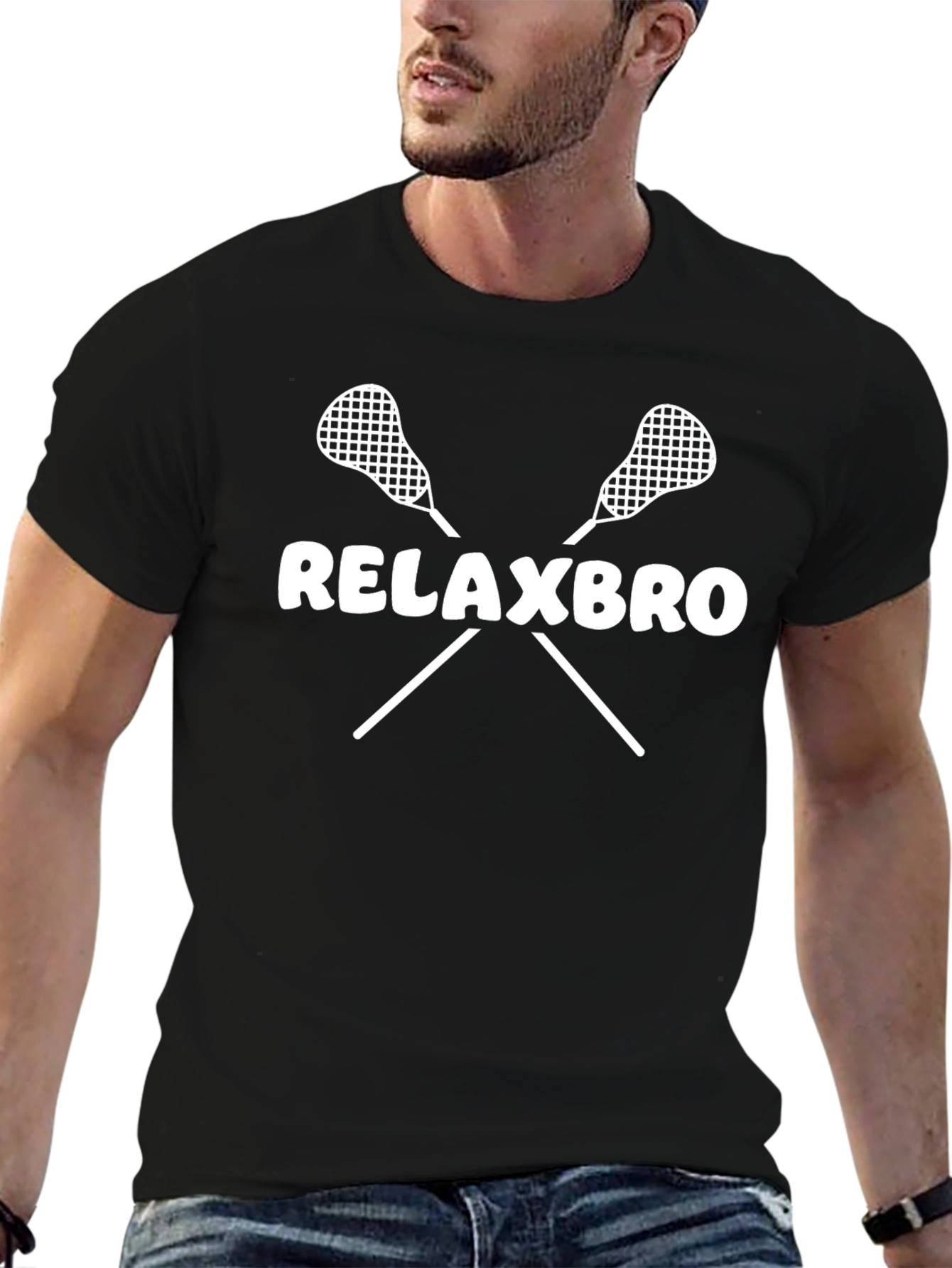 Relaxbro Lacrosse T-Shirt - Black