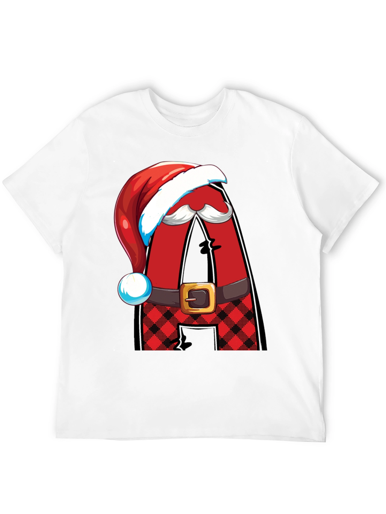 Festive Santa Letter A Holiday T-Shirt