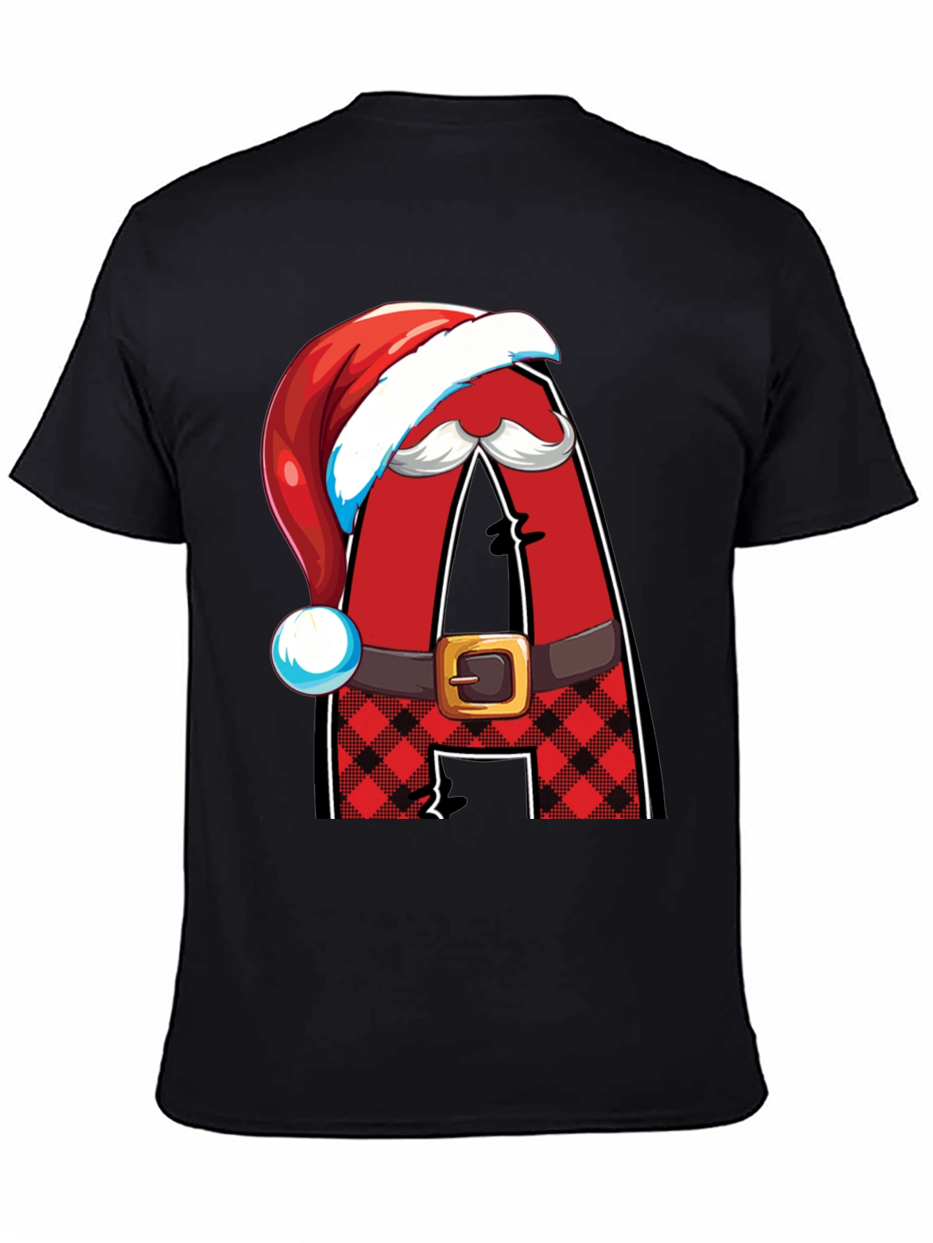 Festive Santa Letter A Holiday T-Shirt