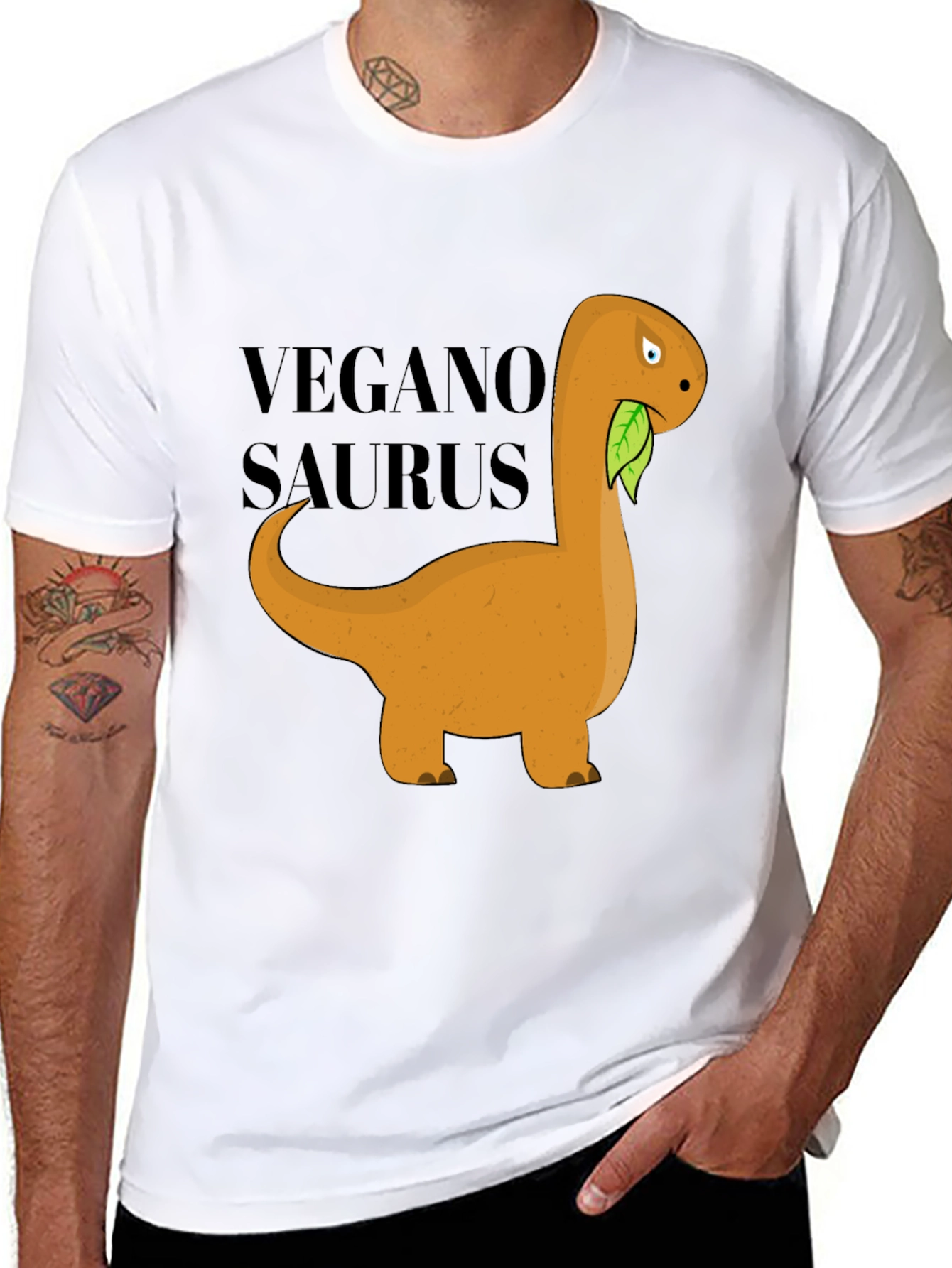 Vegan Dinosaur T-Shirt - Veganosaurus Tee