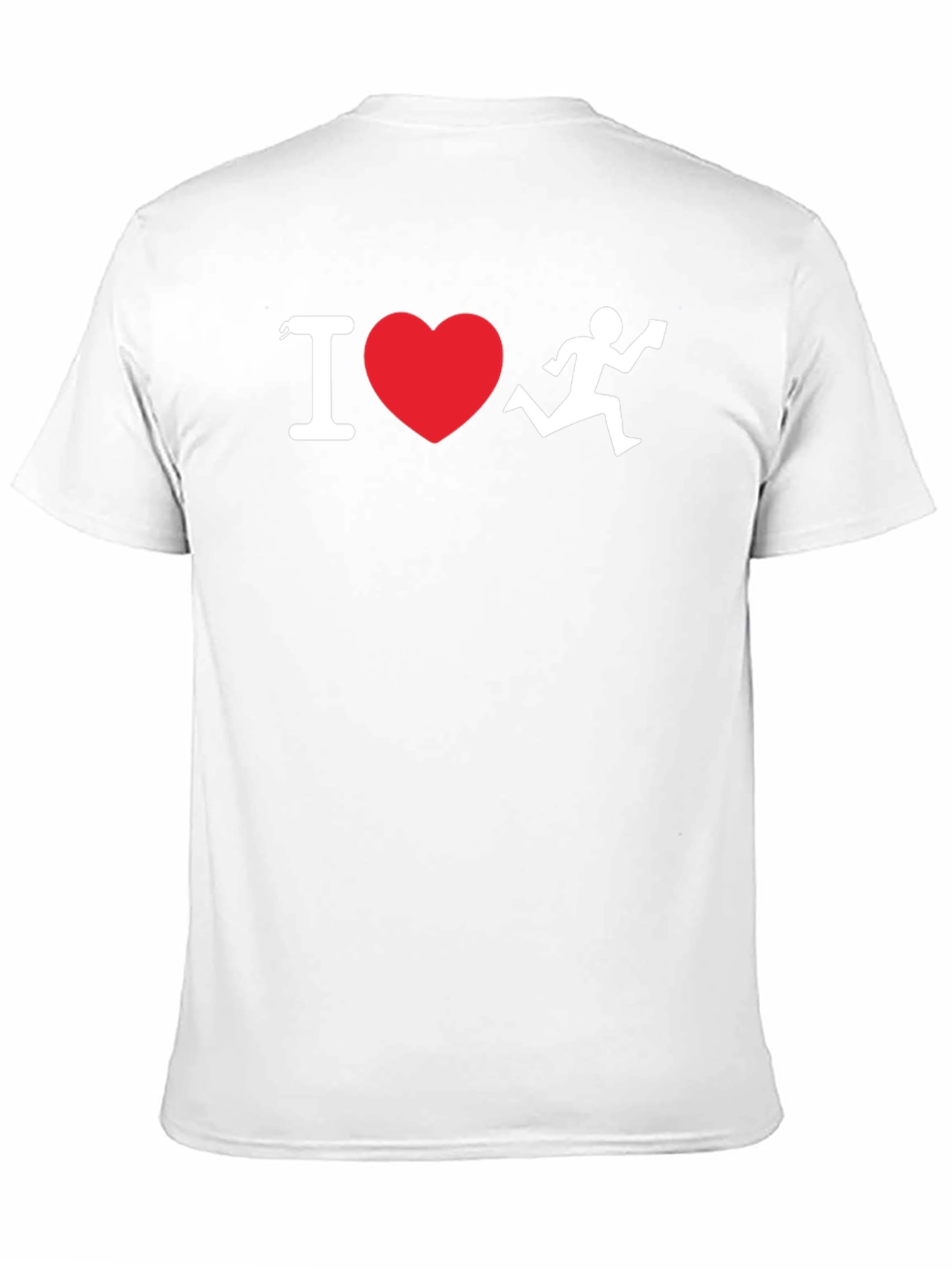 I Heart Running T-Shirt - Black Cotton Blend