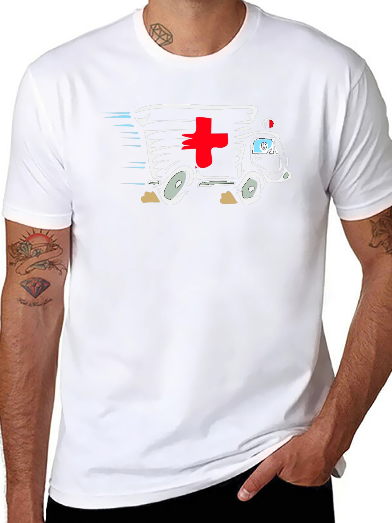 Ambulance Graphic Tee - First Responders T-Shirt