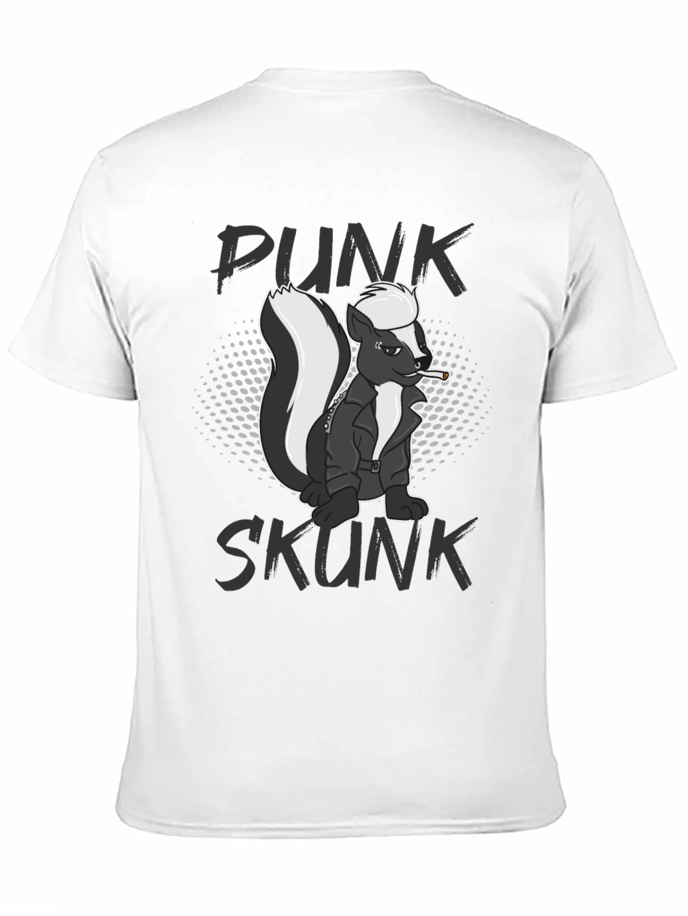 Punk Skunk Graphic T-Shirt - Black