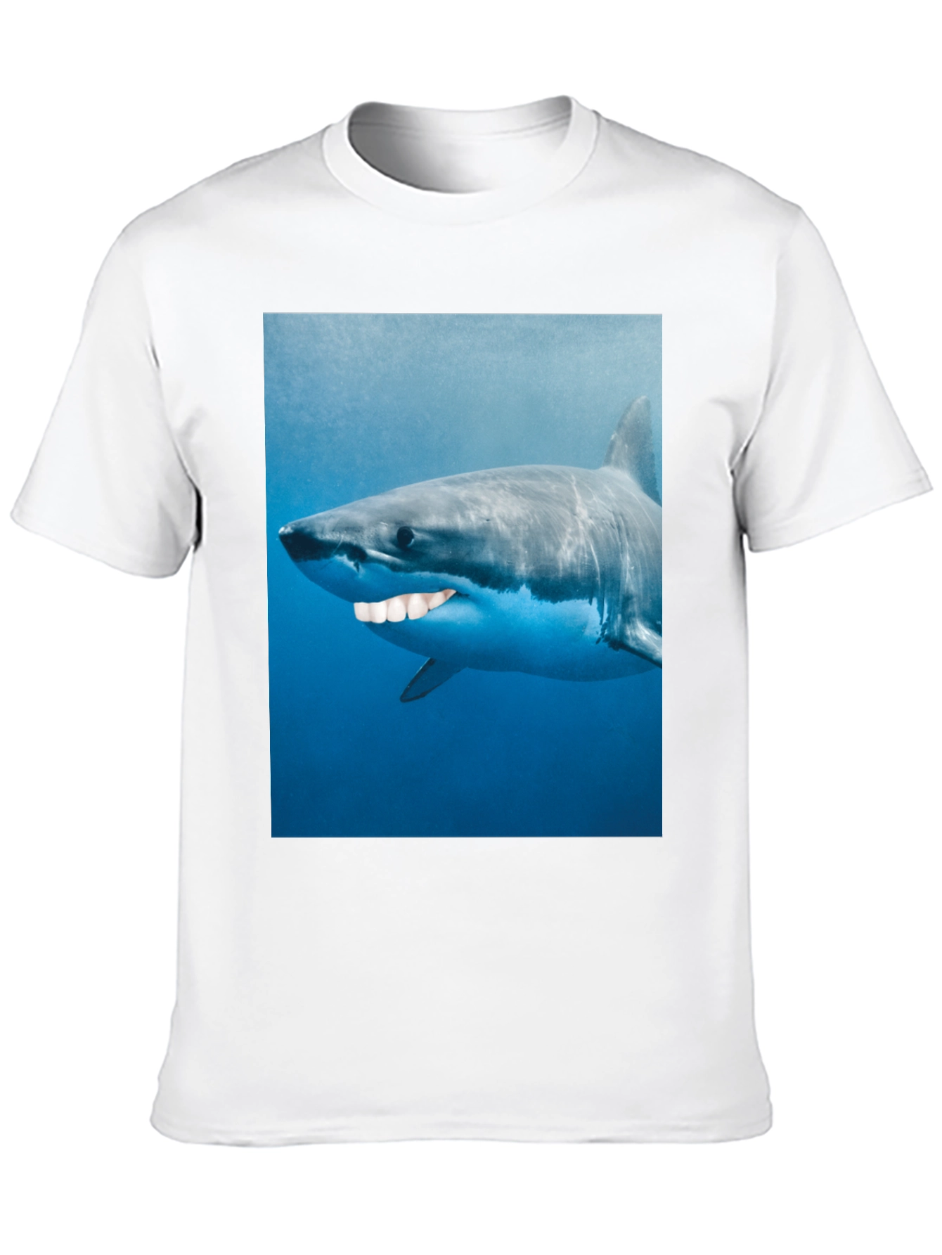 Funny Shark Graphic T-Shirt - Mens Black Tee