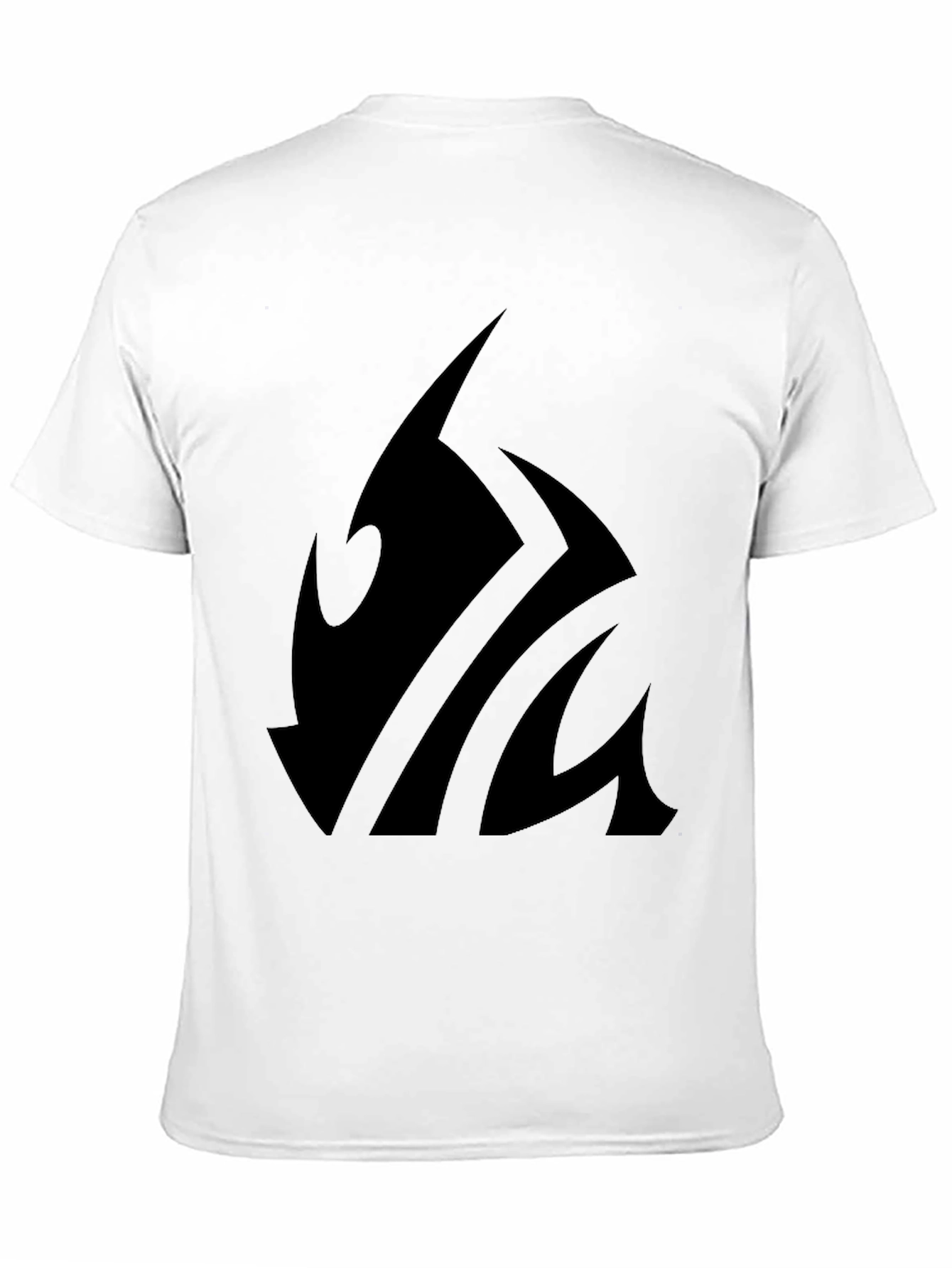 Black Graphic Tee - Abstract Tribal Design