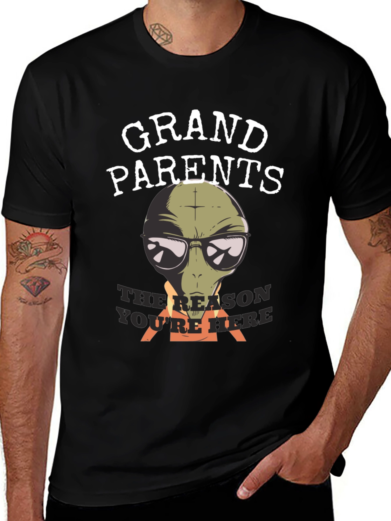 Grandparents Alien Graphic Tee