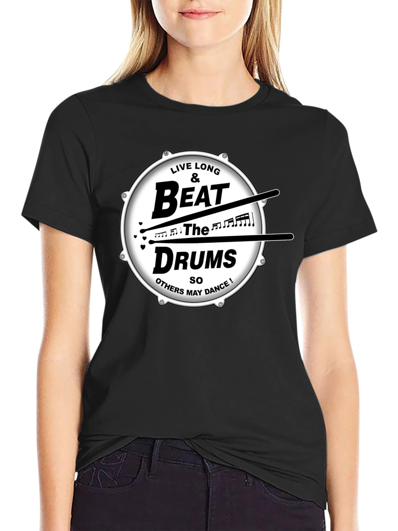 Live Long & Beat the Drums Graphic T-Shirt