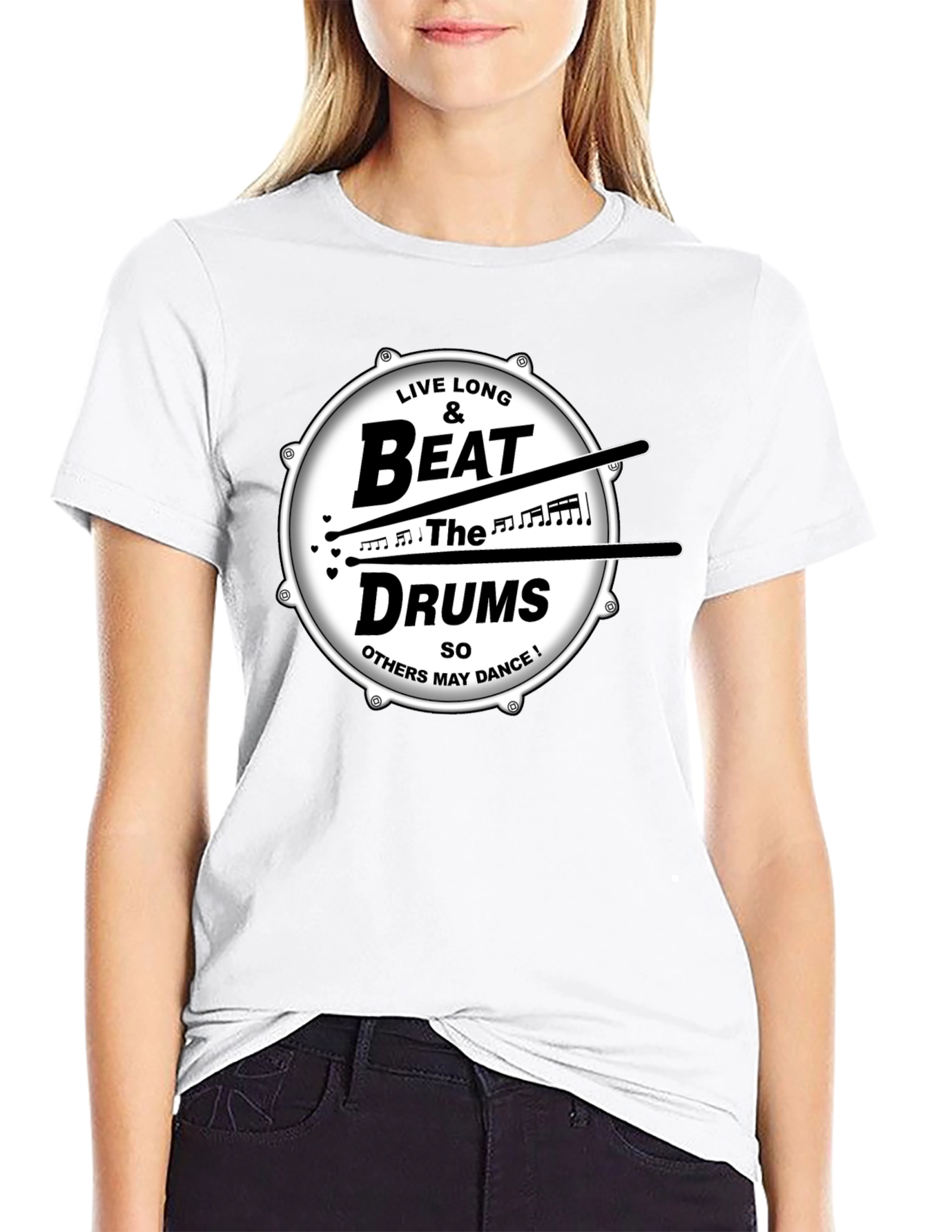 Live Long & Beat the Drums Graphic T-Shirt