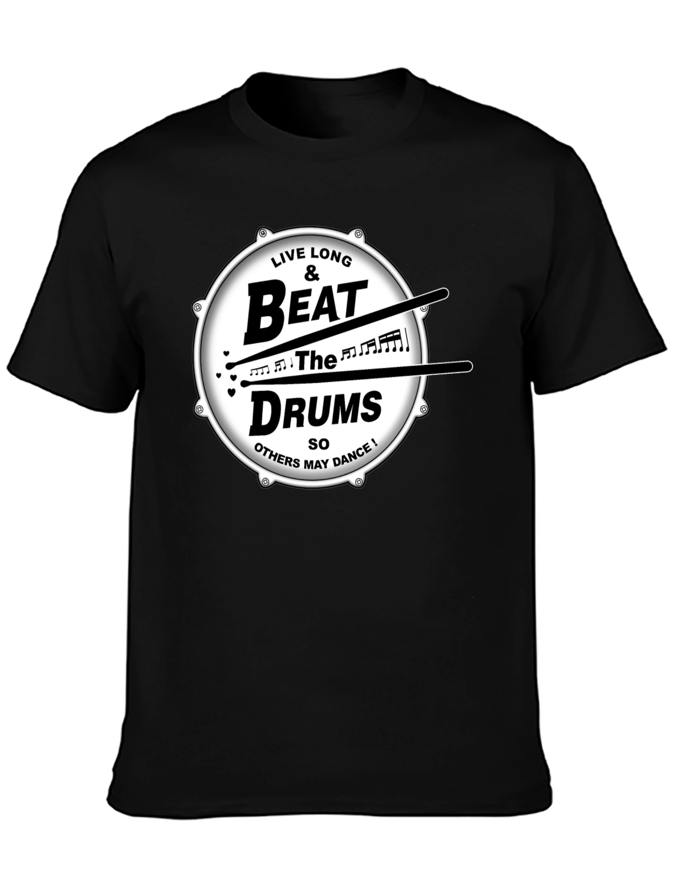 Live Long & Beat the Drums Graphic T-Shirt