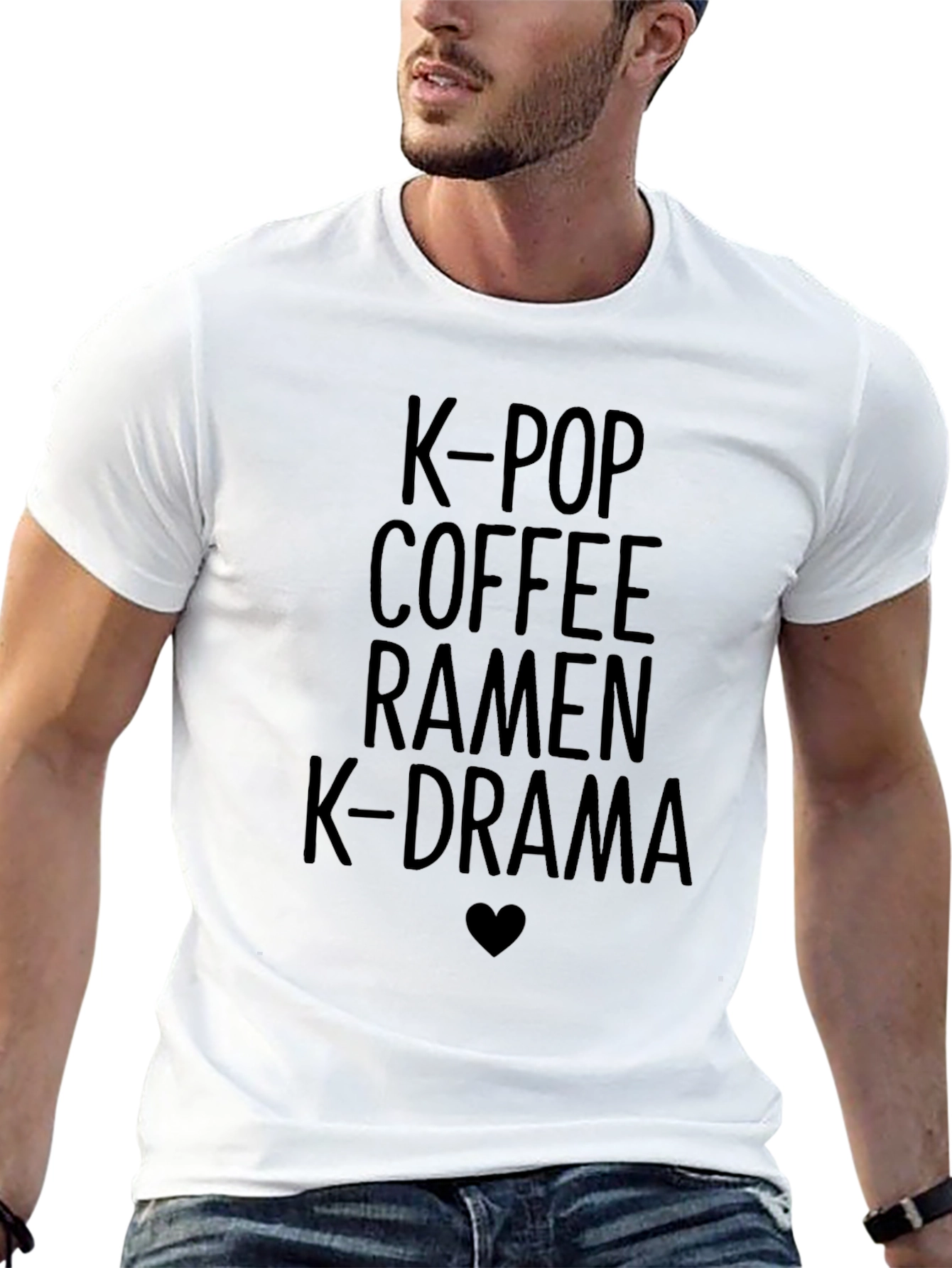 K-Pop Coffee Ramen K-Drama Graphic Tee