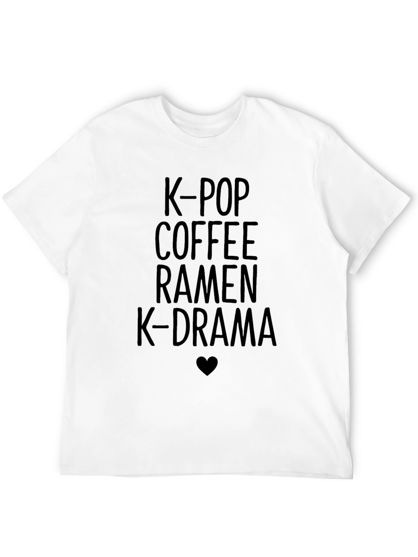 K-Pop Coffee Ramen K-Drama Graphic Tee