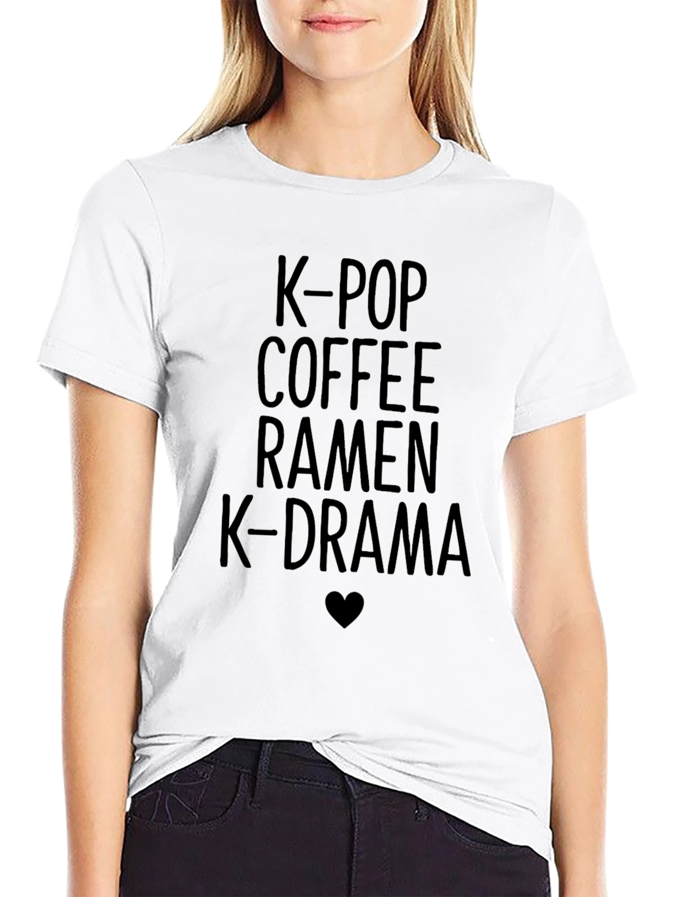 K-Pop Coffee Ramen K-Drama Graphic Tee