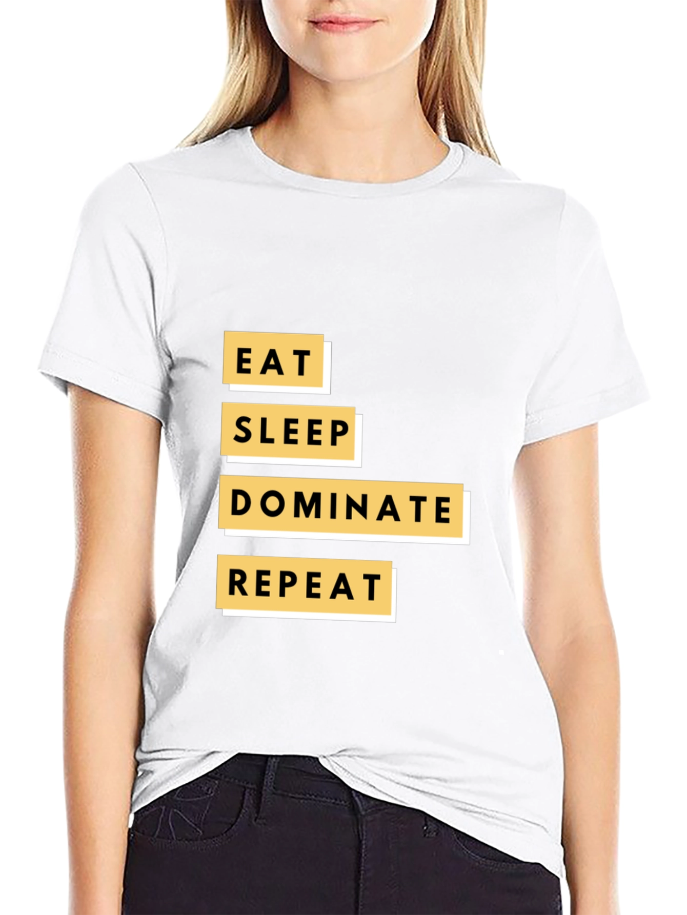 Eat Sleep Dominate Repeat Graphic Tee