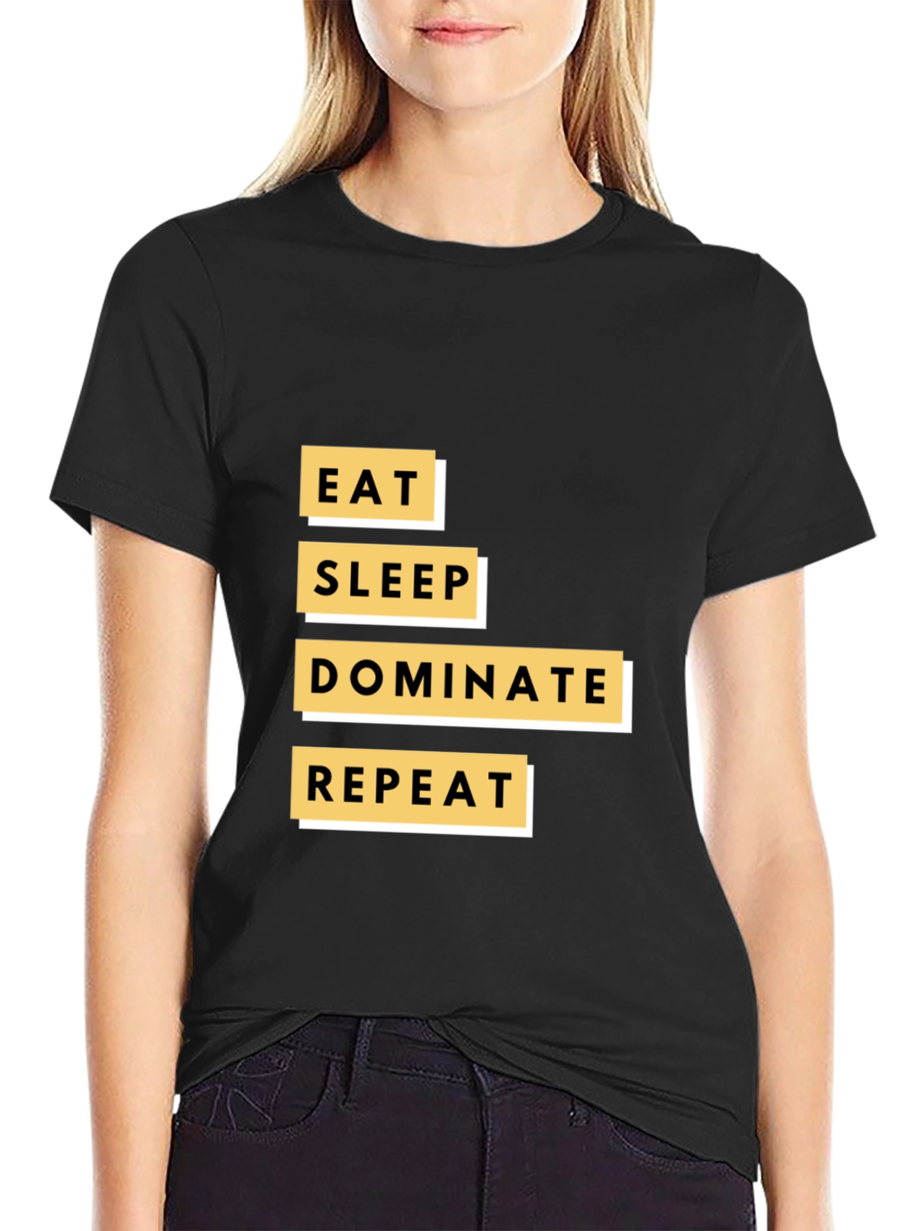 Eat Sleep Dominate Repeat Graphic Tee
