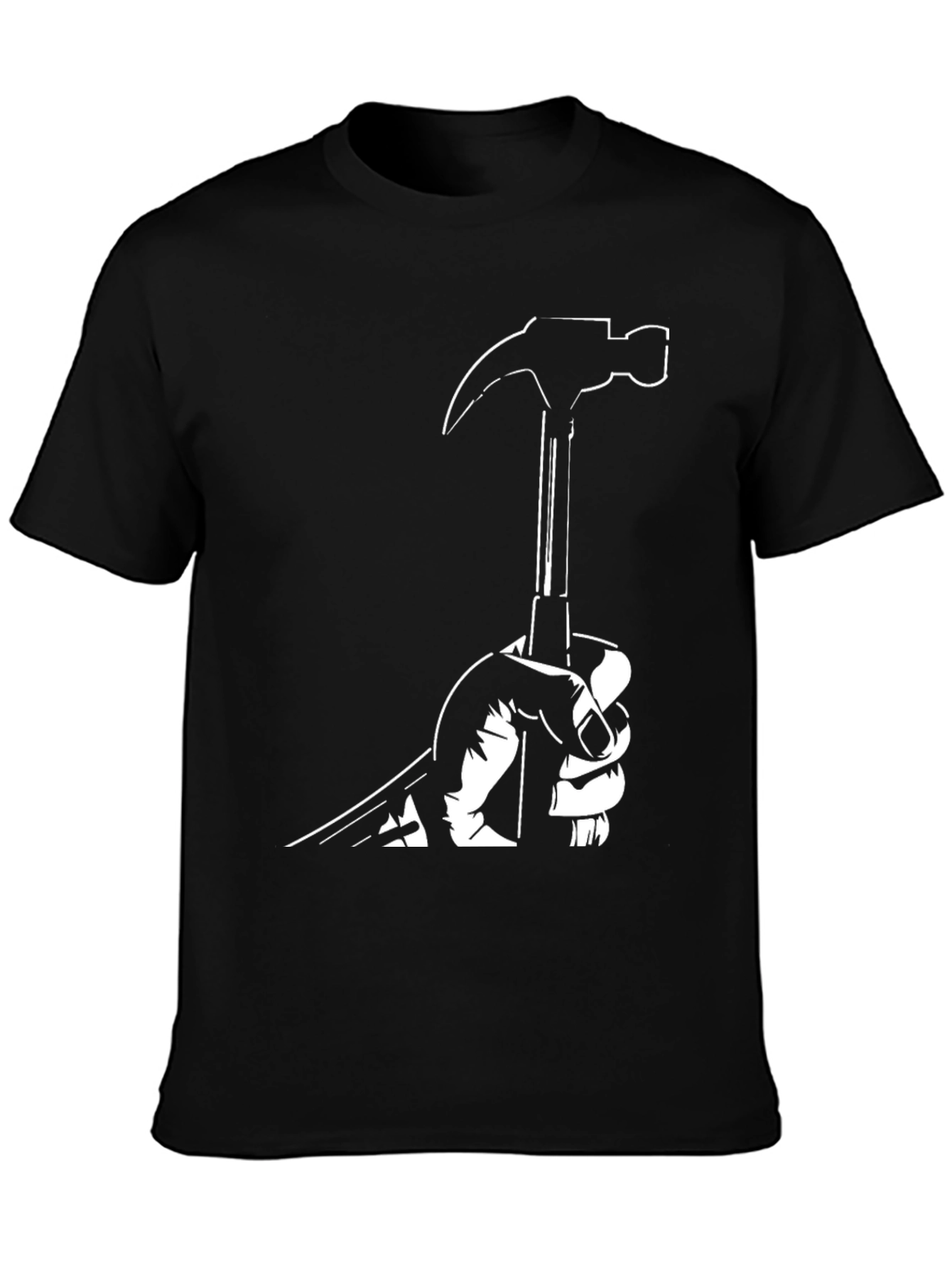Hammer Time Graphic Tee - Black Cotton