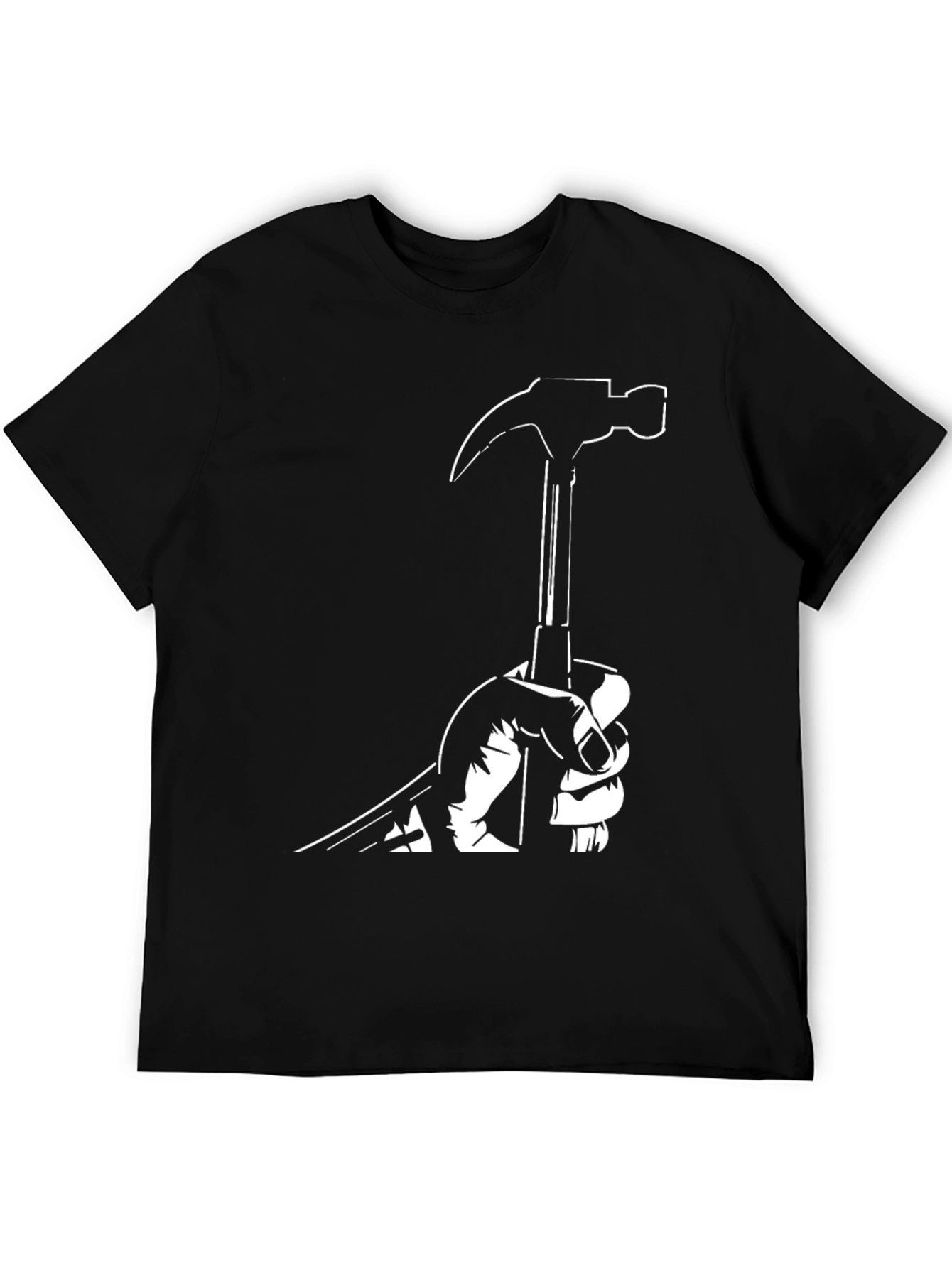 Hammer Time Graphic Tee - Black Cotton