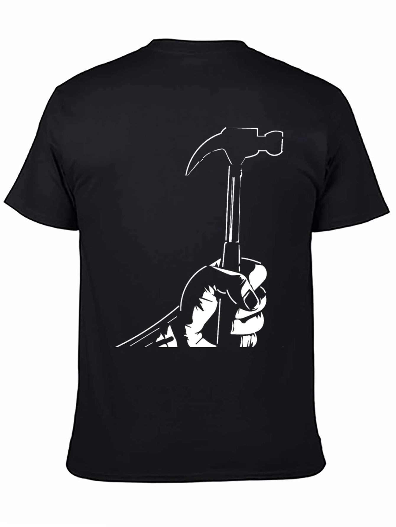 Hammer Time Graphic Tee - Black Cotton