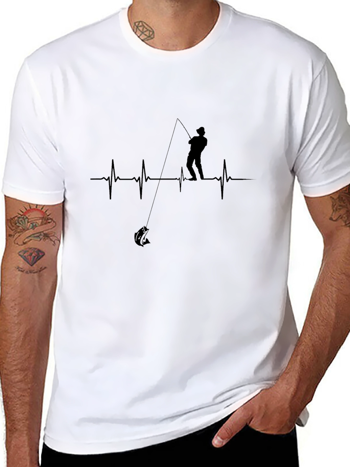 Heartbeat Fishing T-Shirt - Anglers Passion