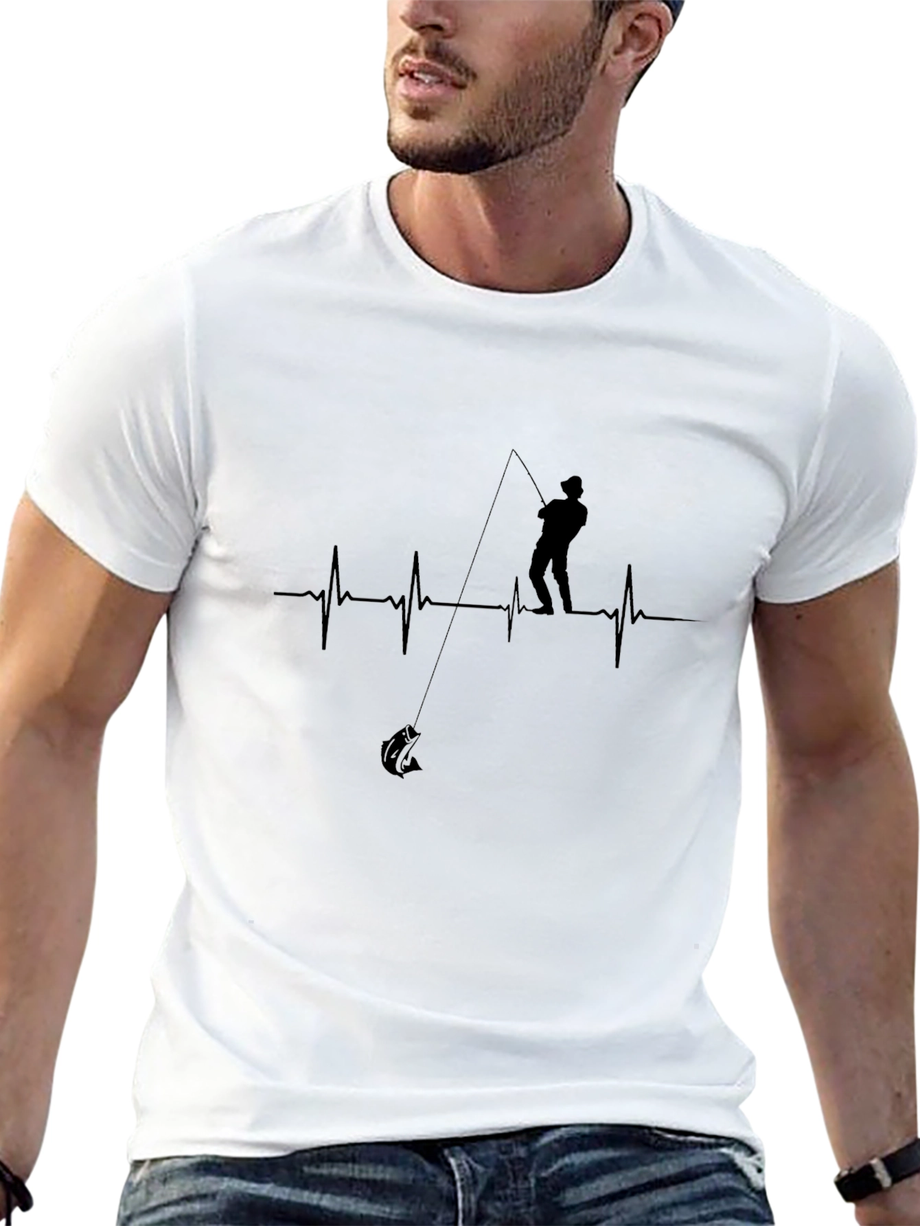 Heartbeat Fishing T-Shirt - Anglers Passion