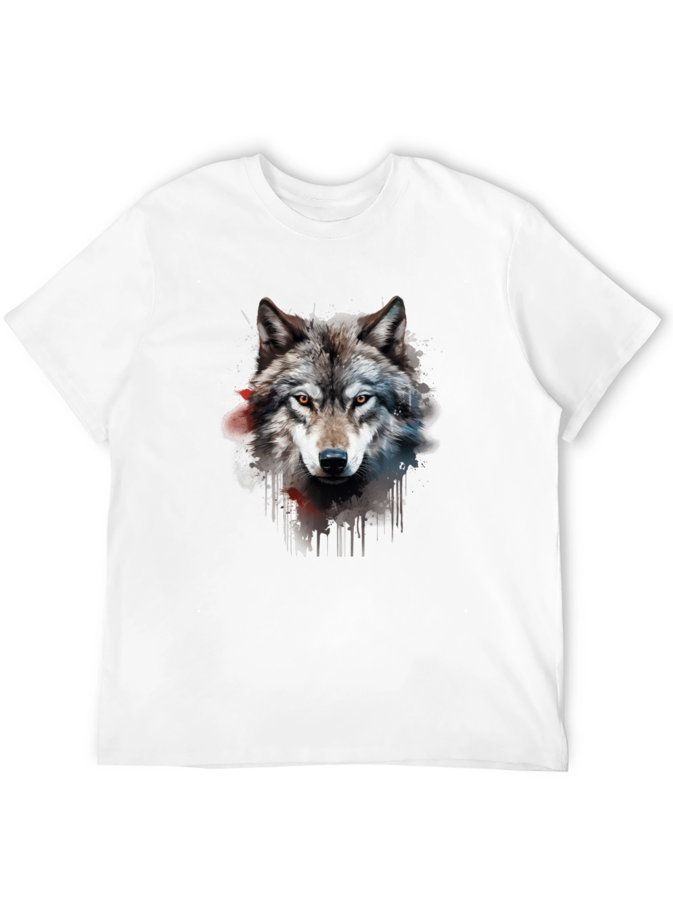 Wolf Graphic T-Shirt - Mens Black Tee