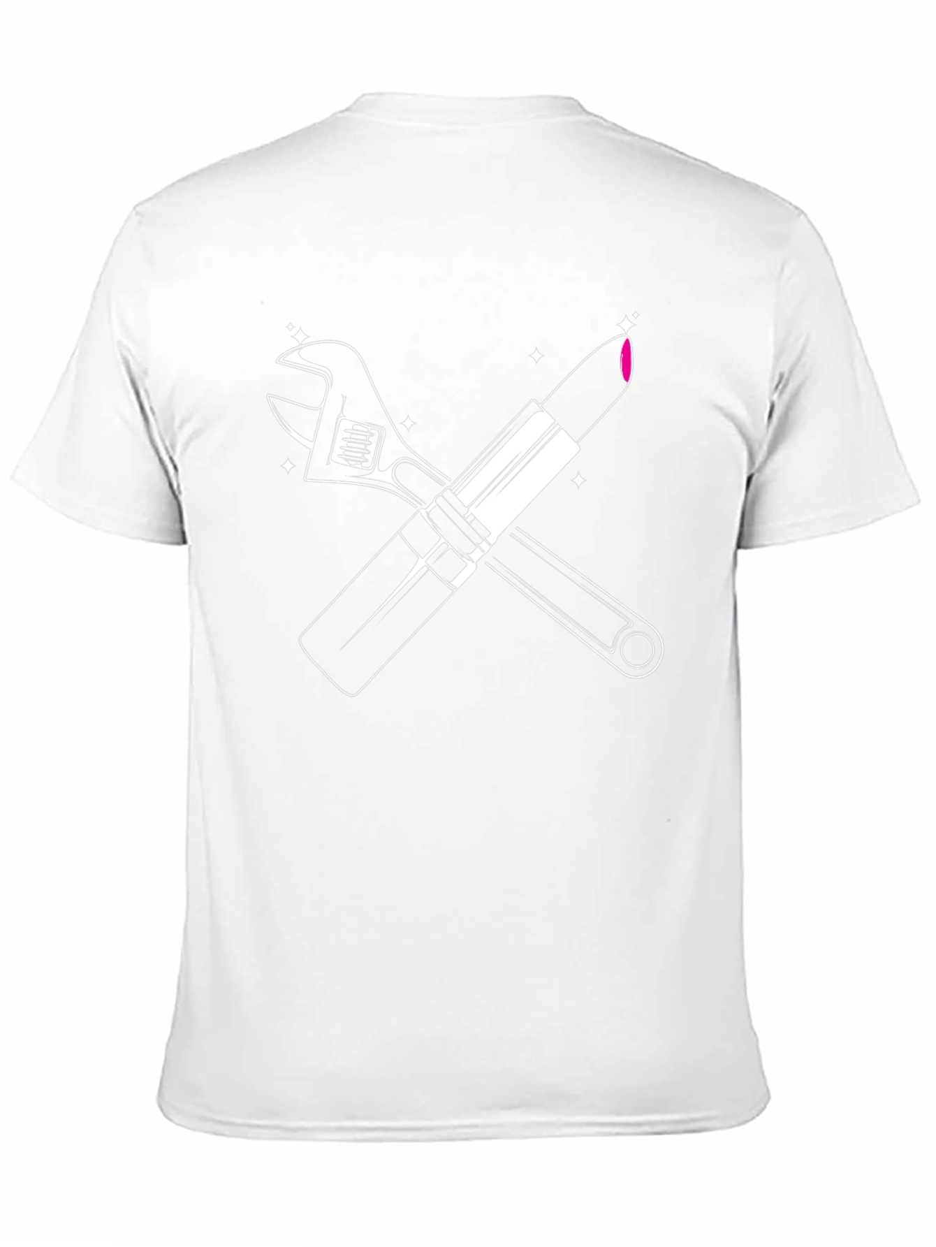 Wrench & Lipstick Graphic Tee - Mechanic Glam