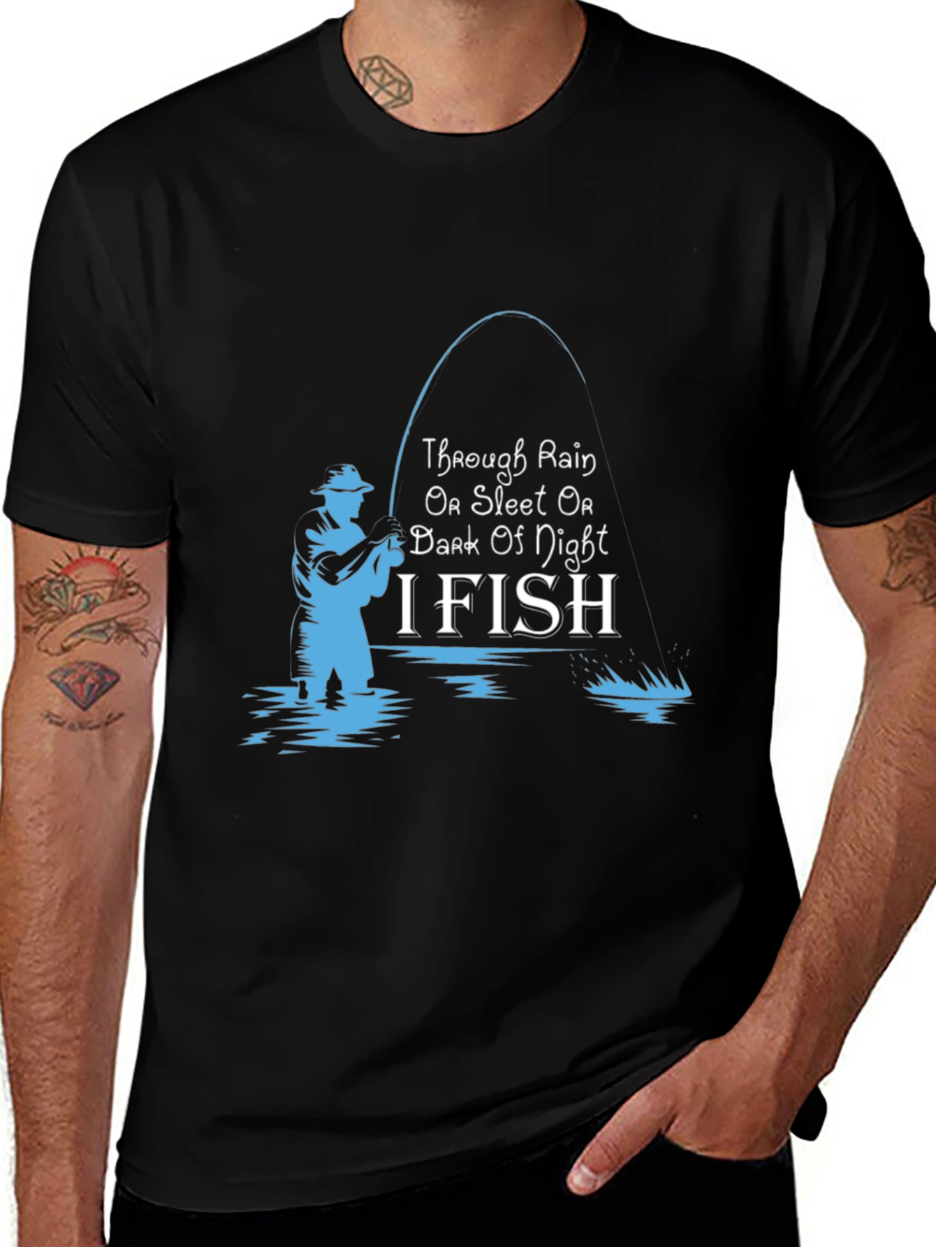 I FISH Graphic T-Shirt - Fishing Lover Tee