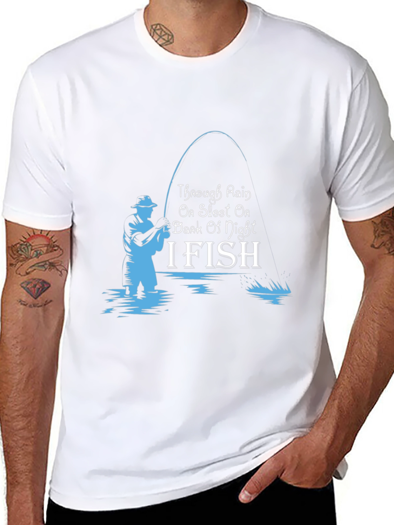 I FISH Graphic T-Shirt - Fishing Lover Tee