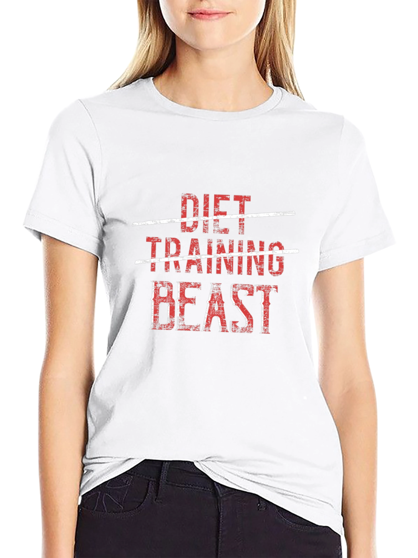 Diet Training Beast Graphic Tee - Mens Black T-Shirt