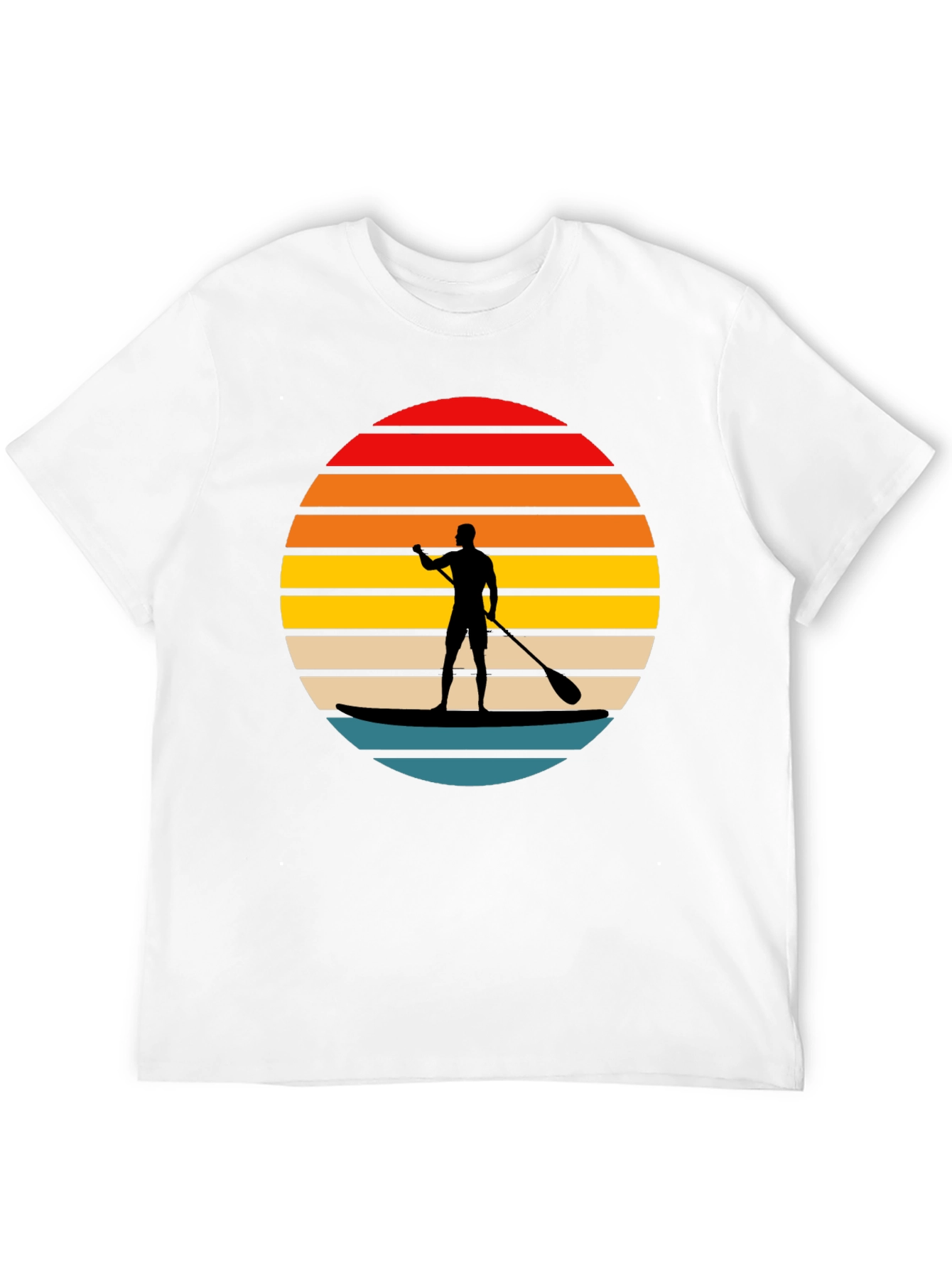Paddle Board Sunset Graphic T-Shirt