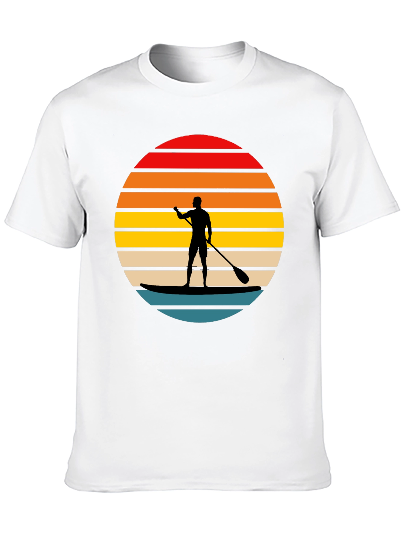 Paddle Board Sunset Graphic T-Shirt